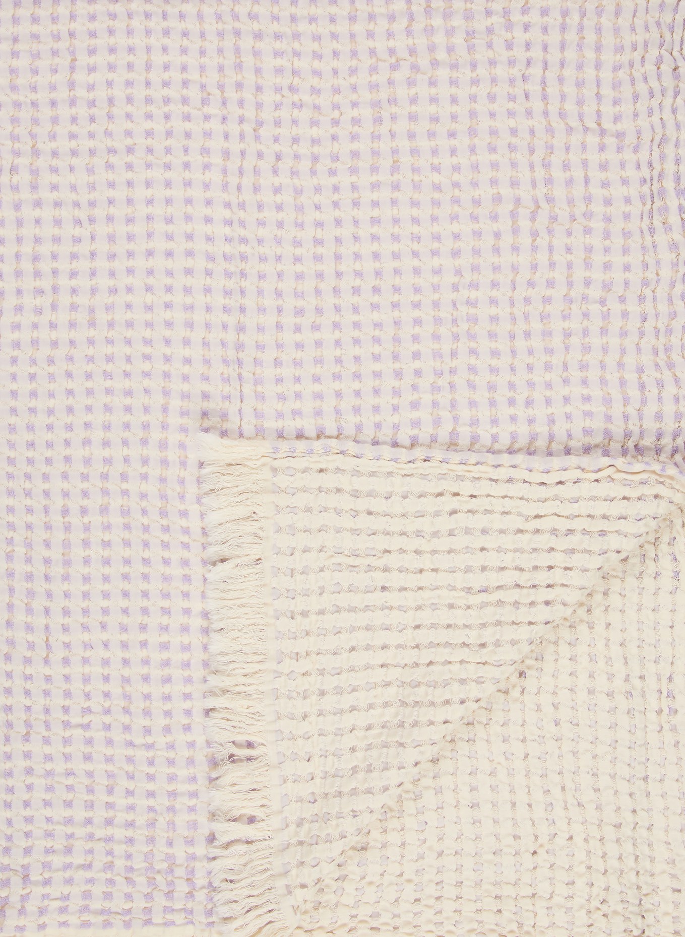 ESKIMO ANTIGUA plaid: CREAM / LIGHT PURPLE