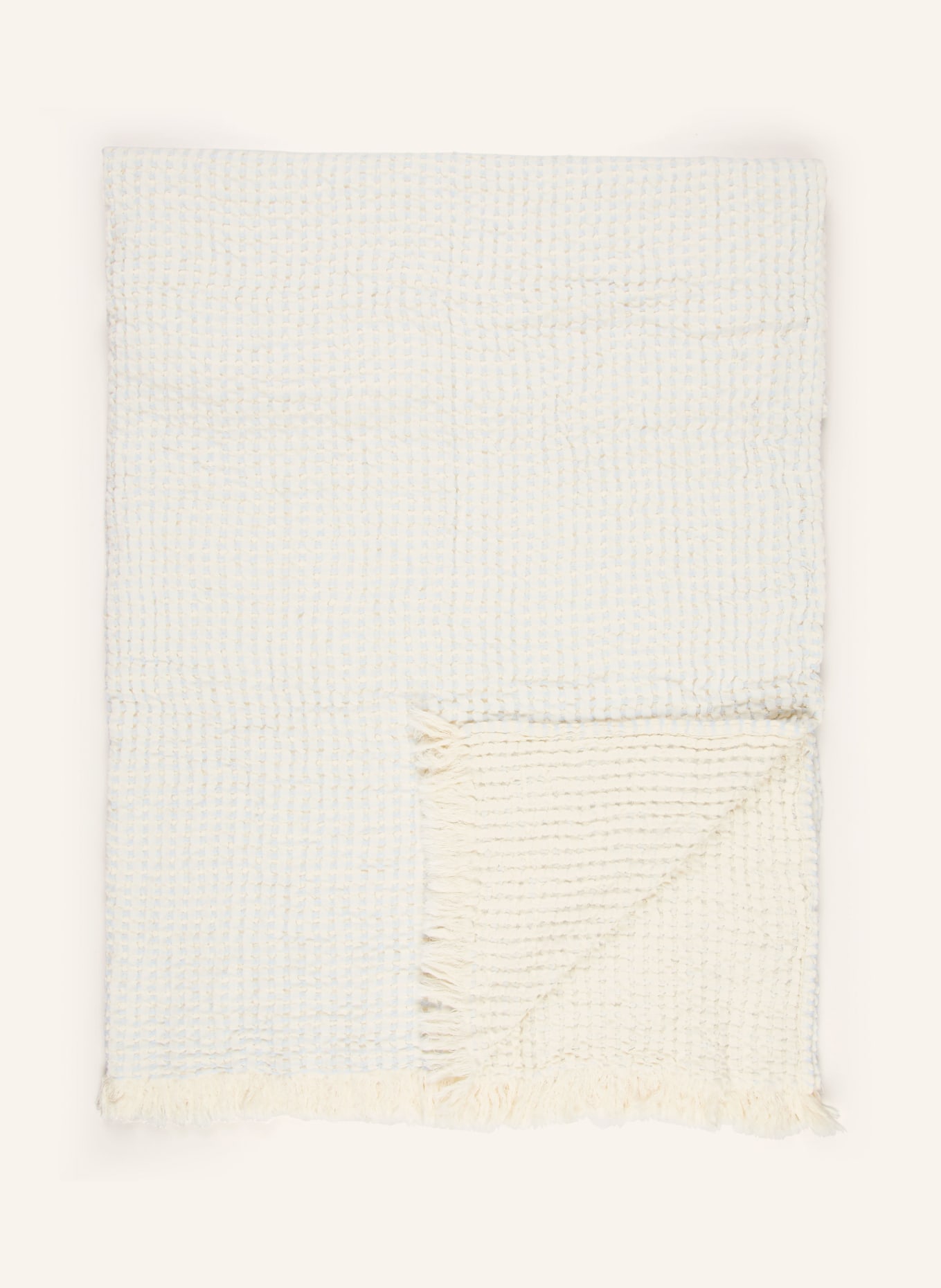 ESKIMO ANTIGUA plaid: CREAM / LIGHT BLUE