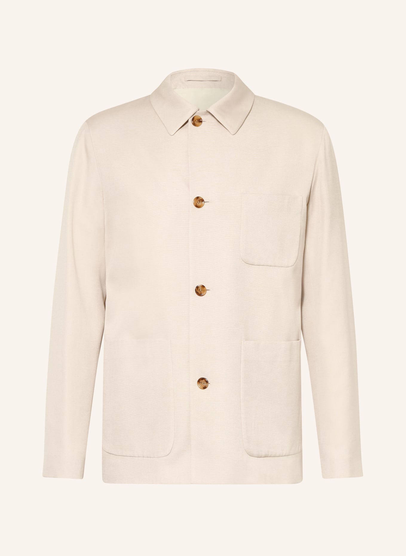 LARDINI Overjacket: BEIGE