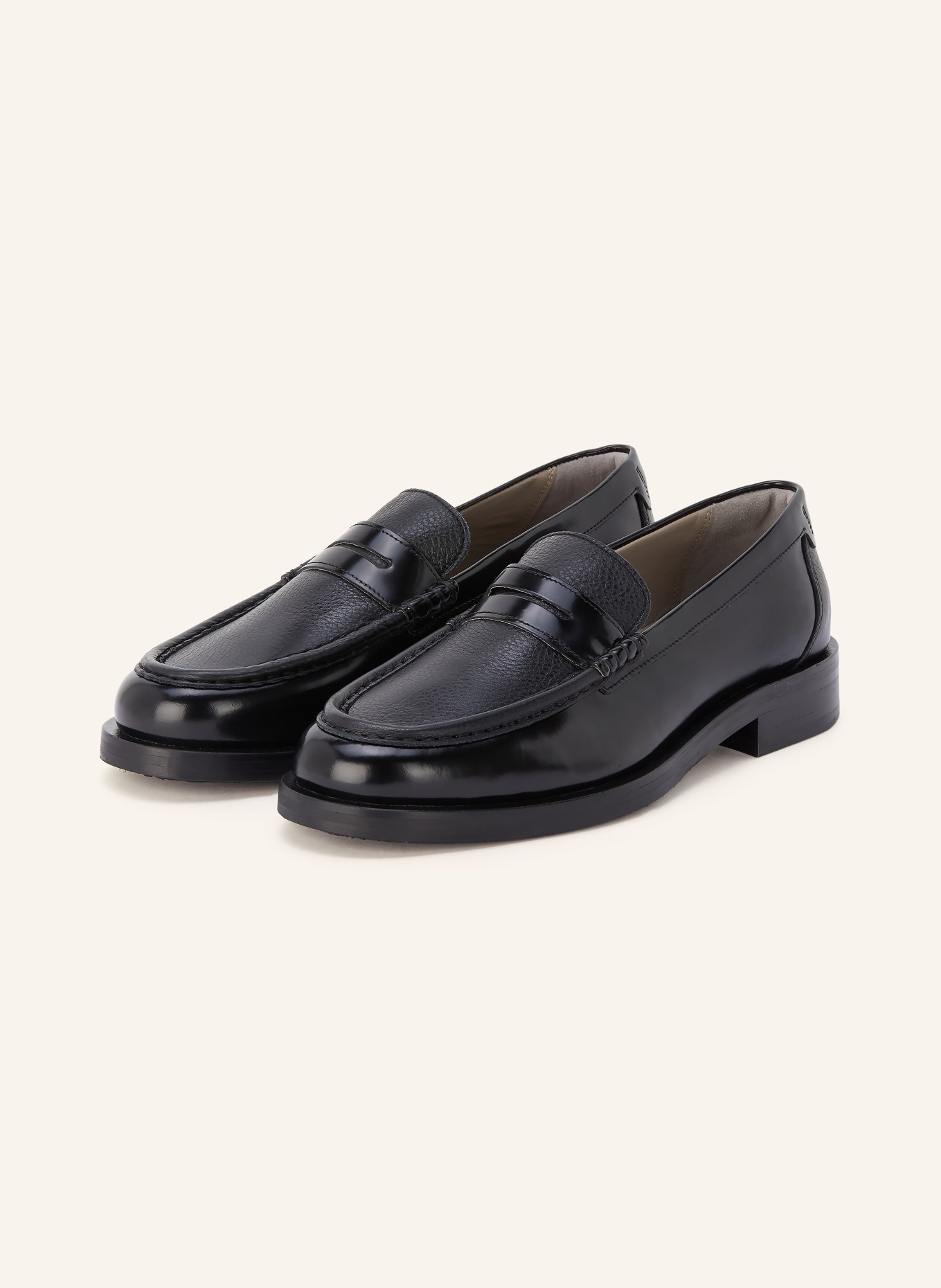 ALLSAINTS Penny-Loafer BLOOM: SCHWARZ