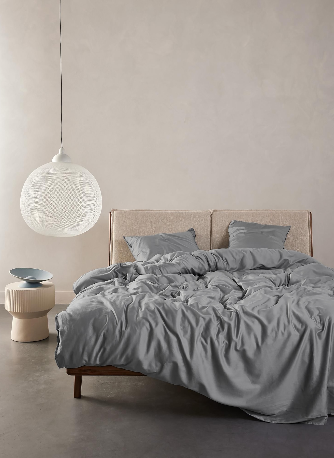 ESSENZA Bettwäsche MINTE: BLAUGRAU