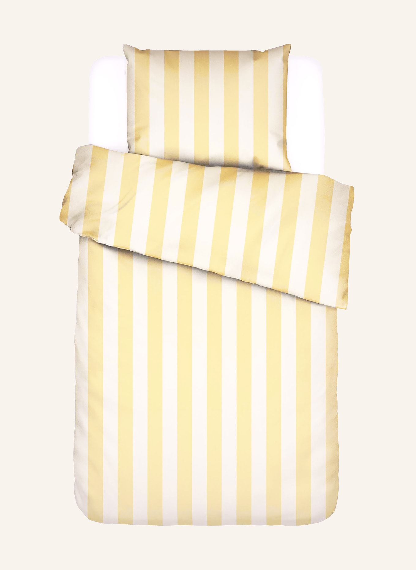 ESSENZA Pościel MINTE: CIEMNOŻÓŁTY / KREMOWY