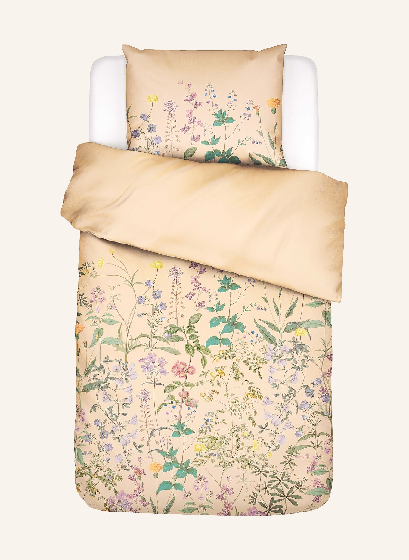 ESSENZA Pościel AUGUSTINA: CIEMNOŻÓŁTY / ZIELONY / JASNONIEBIESKI