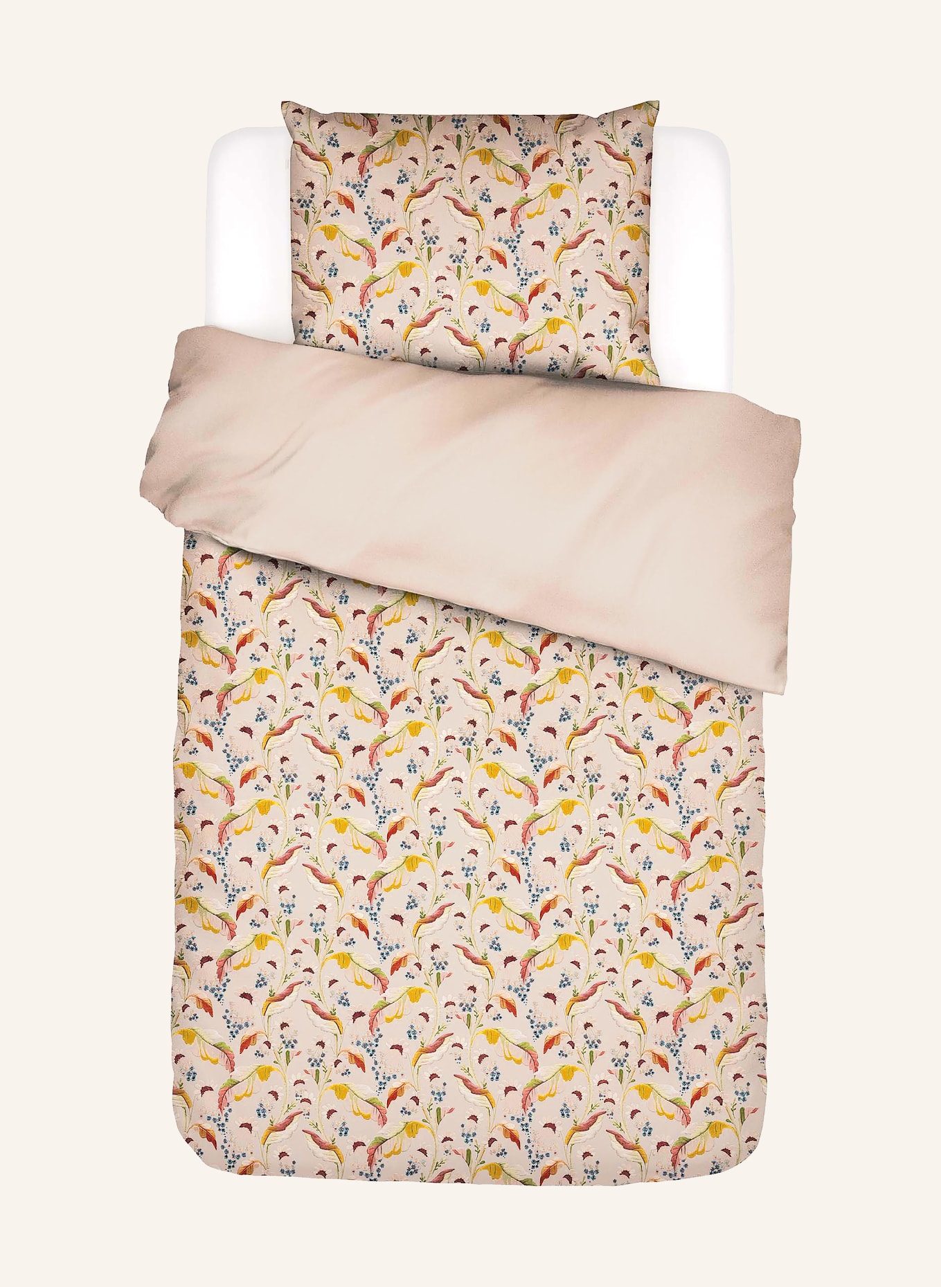 ESSENZA Bettwäsche AURELINA zum Wenden: BEIGE / BRAUN / GELB