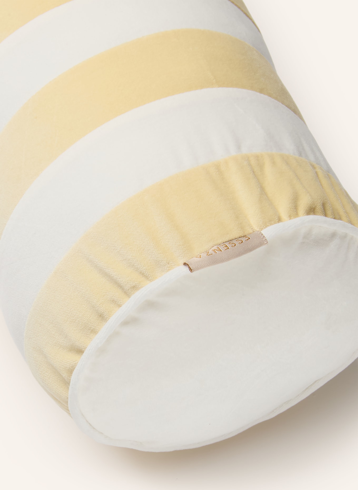 ESSENZA Dekokissen BELL: HELLGELB / WEISS