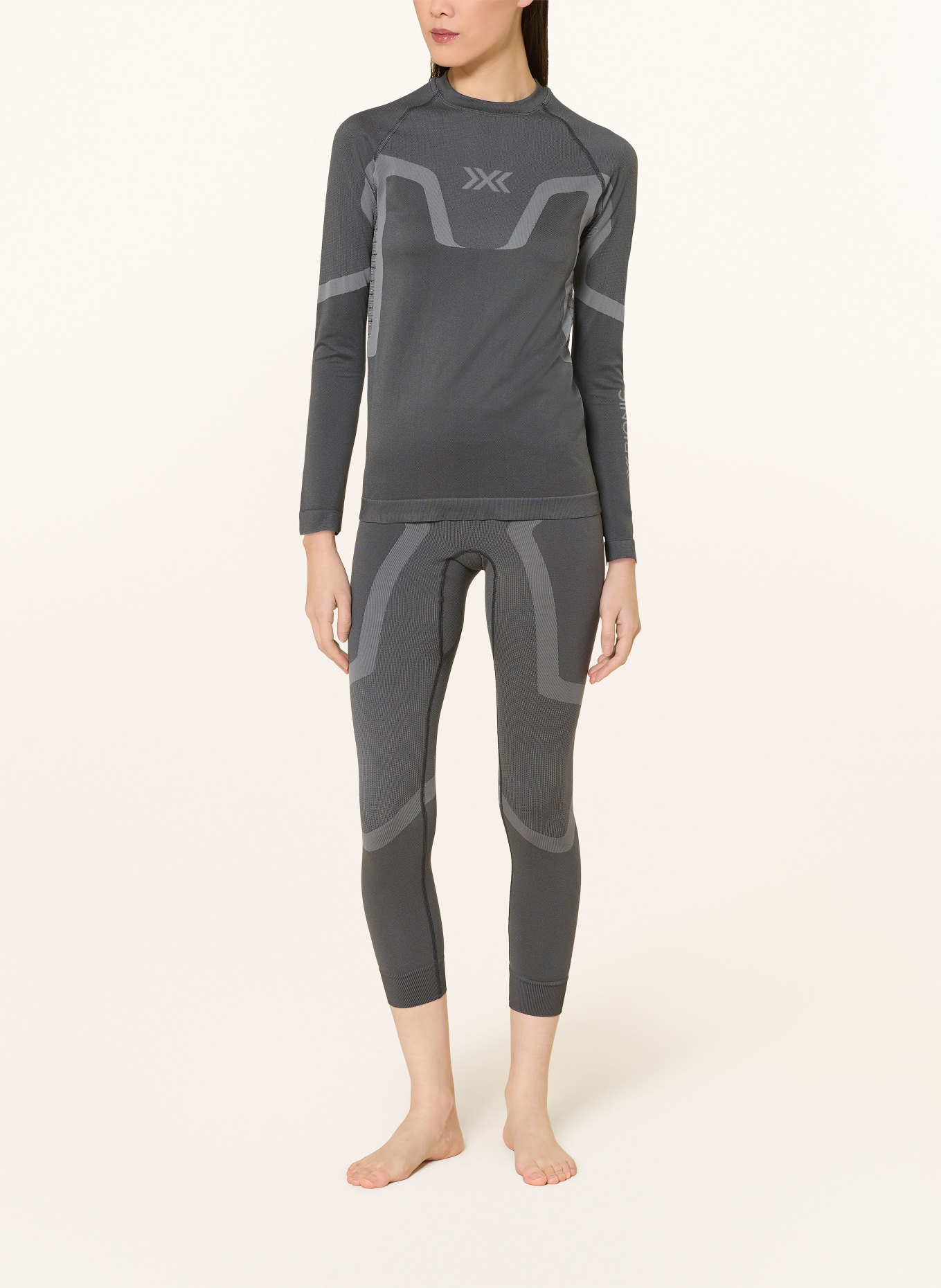 X-BIONIC Funkční kalhoty X-ENTIAL se zkrácenou délkou nohavic: TMAVĚ ŠEDÁ / SVĚTLE ŠEDÁ