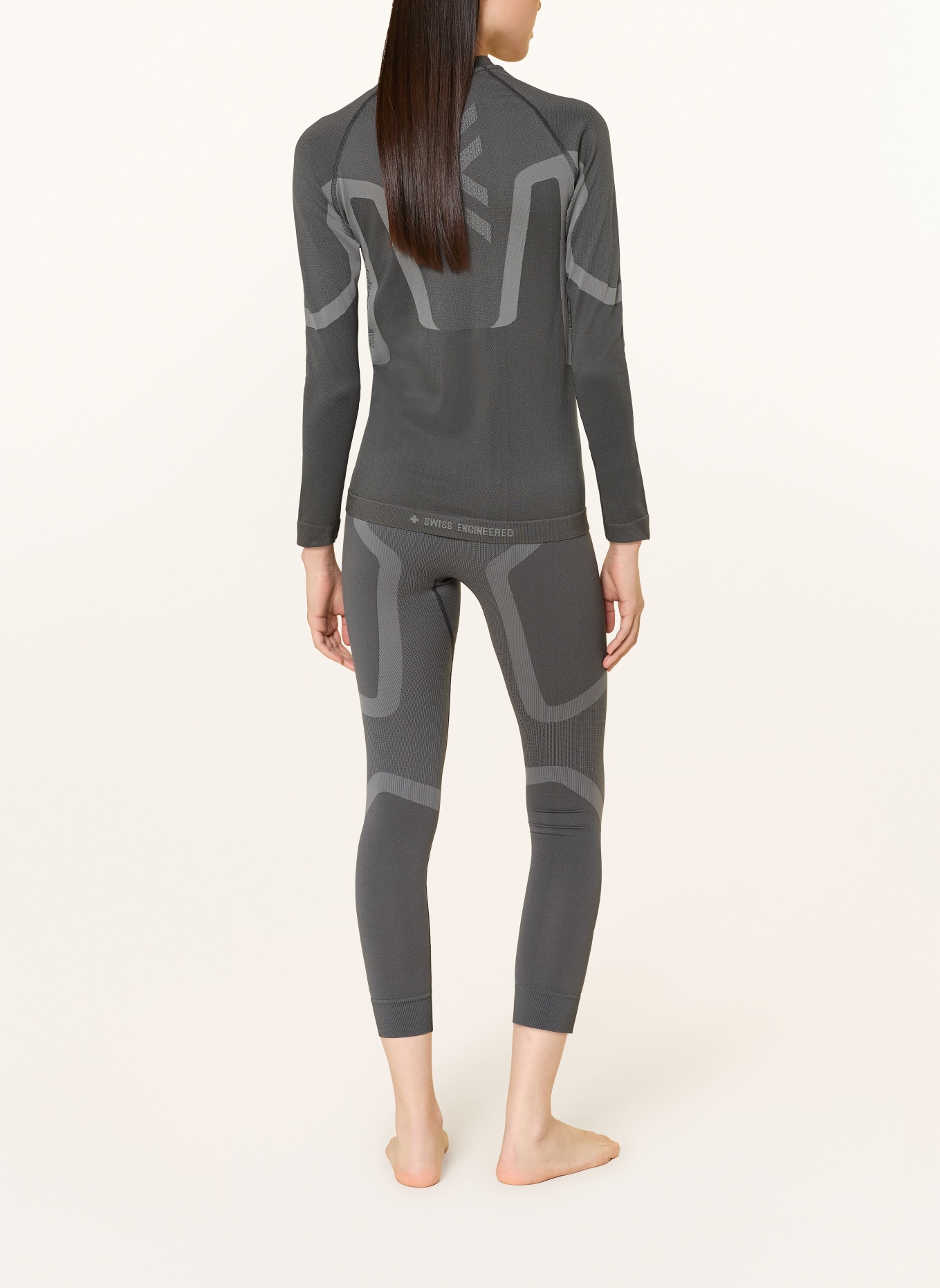 X-BIONIC Funkční kalhoty X-ENTIAL se zkrácenou délkou nohavic: TMAVĚ ŠEDÁ / SVĚTLE ŠEDÁ