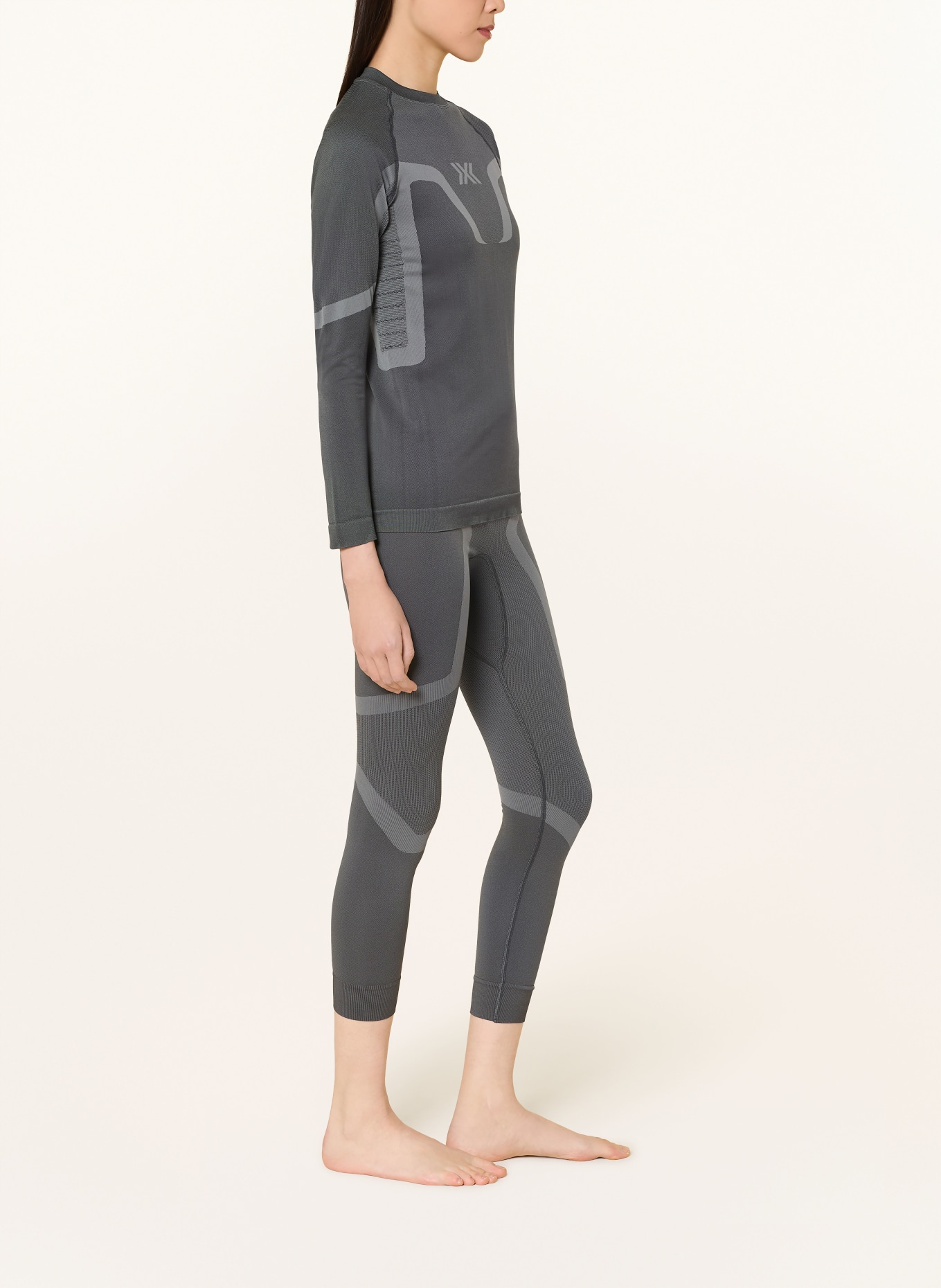 X-BIONIC Funkční kalhoty X-ENTIAL se zkrácenou délkou nohavic: TMAVĚ ŠEDÁ / SVĚTLE ŠEDÁ