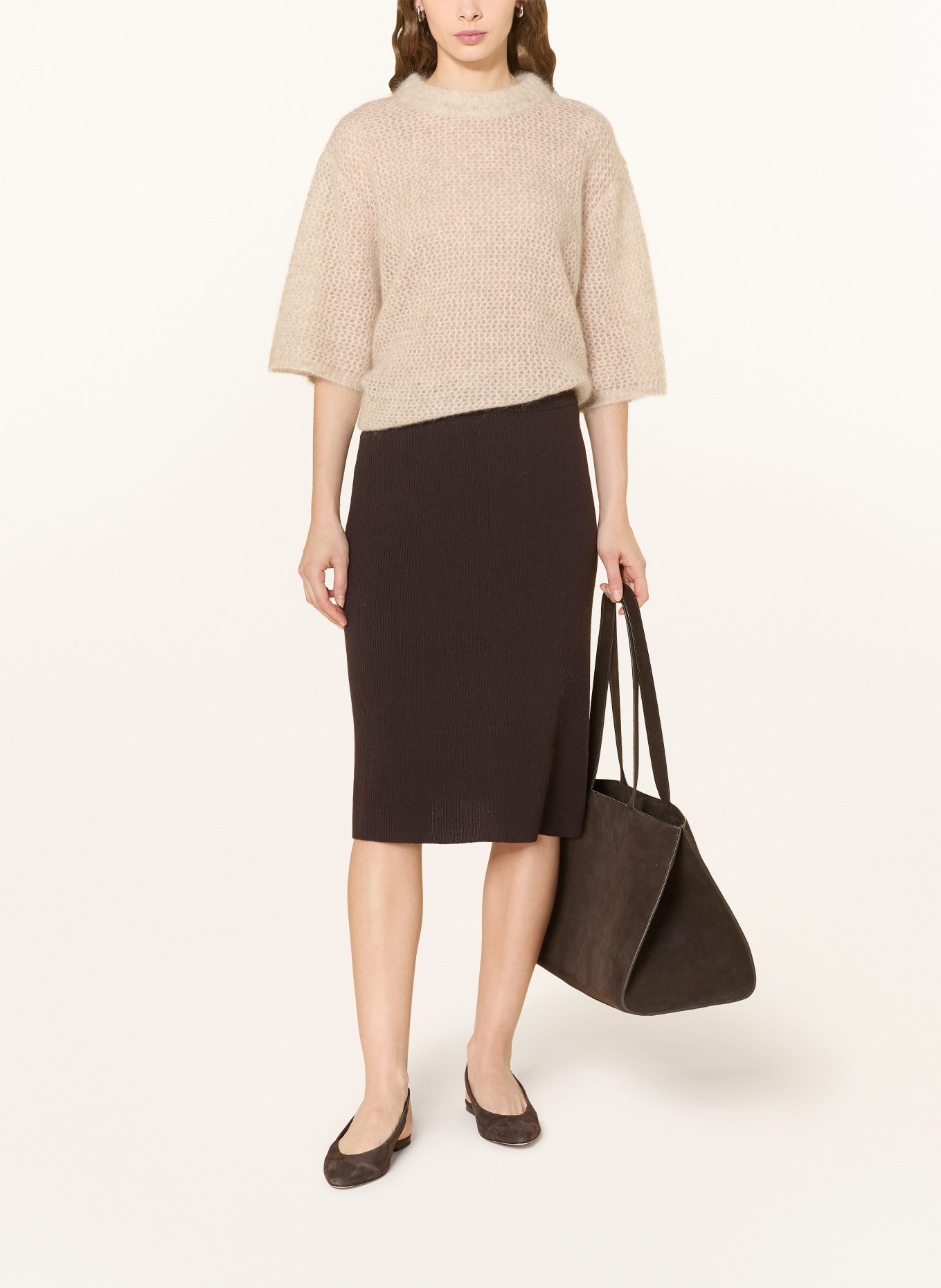 Stylein Mohairpullover NIA mit 3/4-Arm: BEIGE