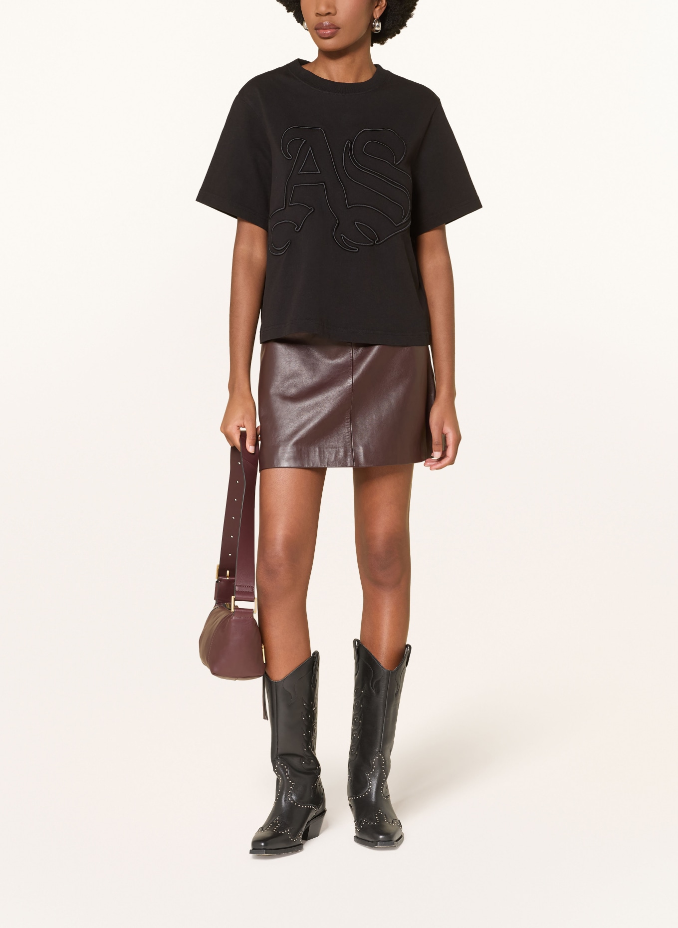 ALLSAINTS T-Shirt LISA: SCHWARZ