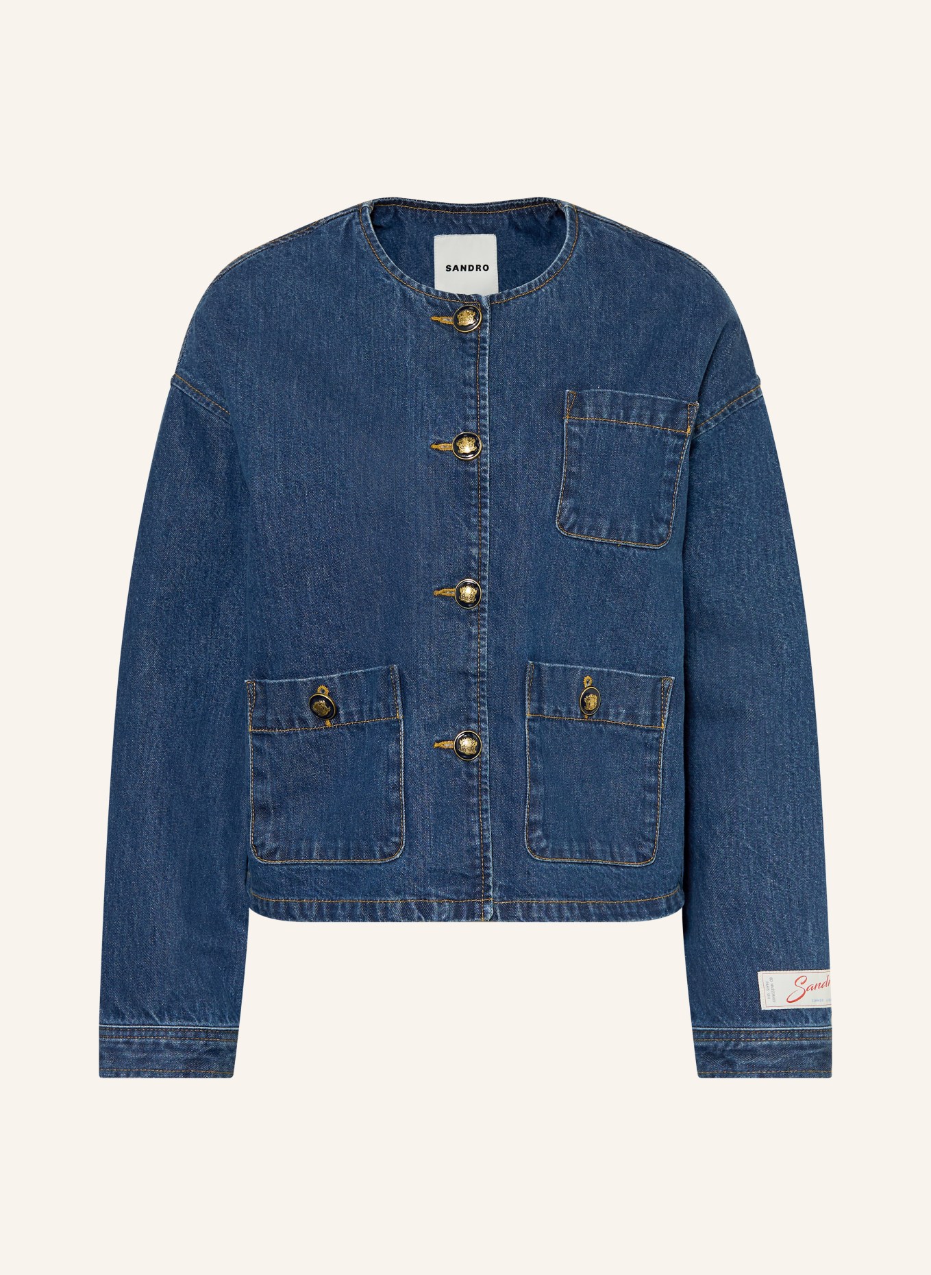 SANDRO Jeansjacke: D324 DEEP BLU