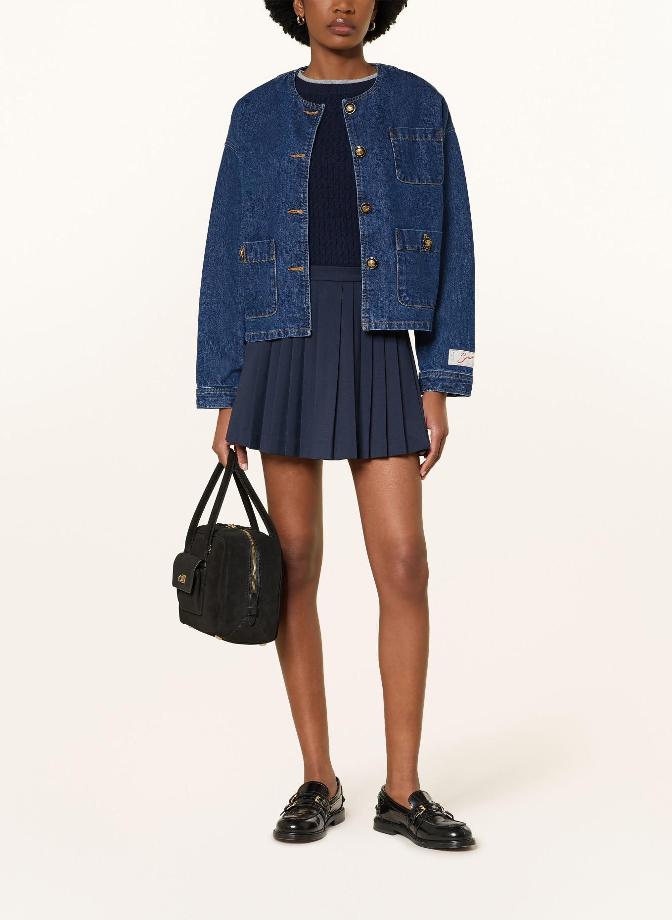 SANDRO Jeansjacke: D324 DEEP BLU