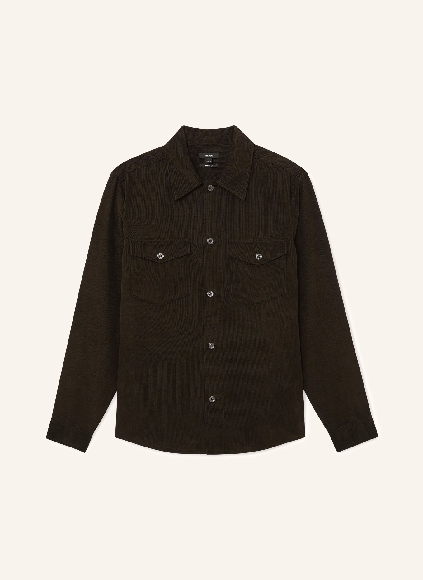 REISS Cord-Overshirt KAI: OLIV