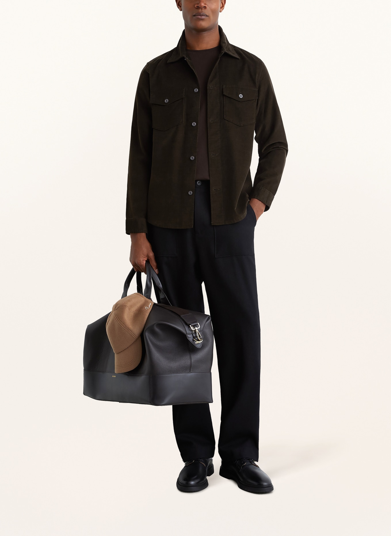 REISS Cord-Overshirt KAI: OLIV