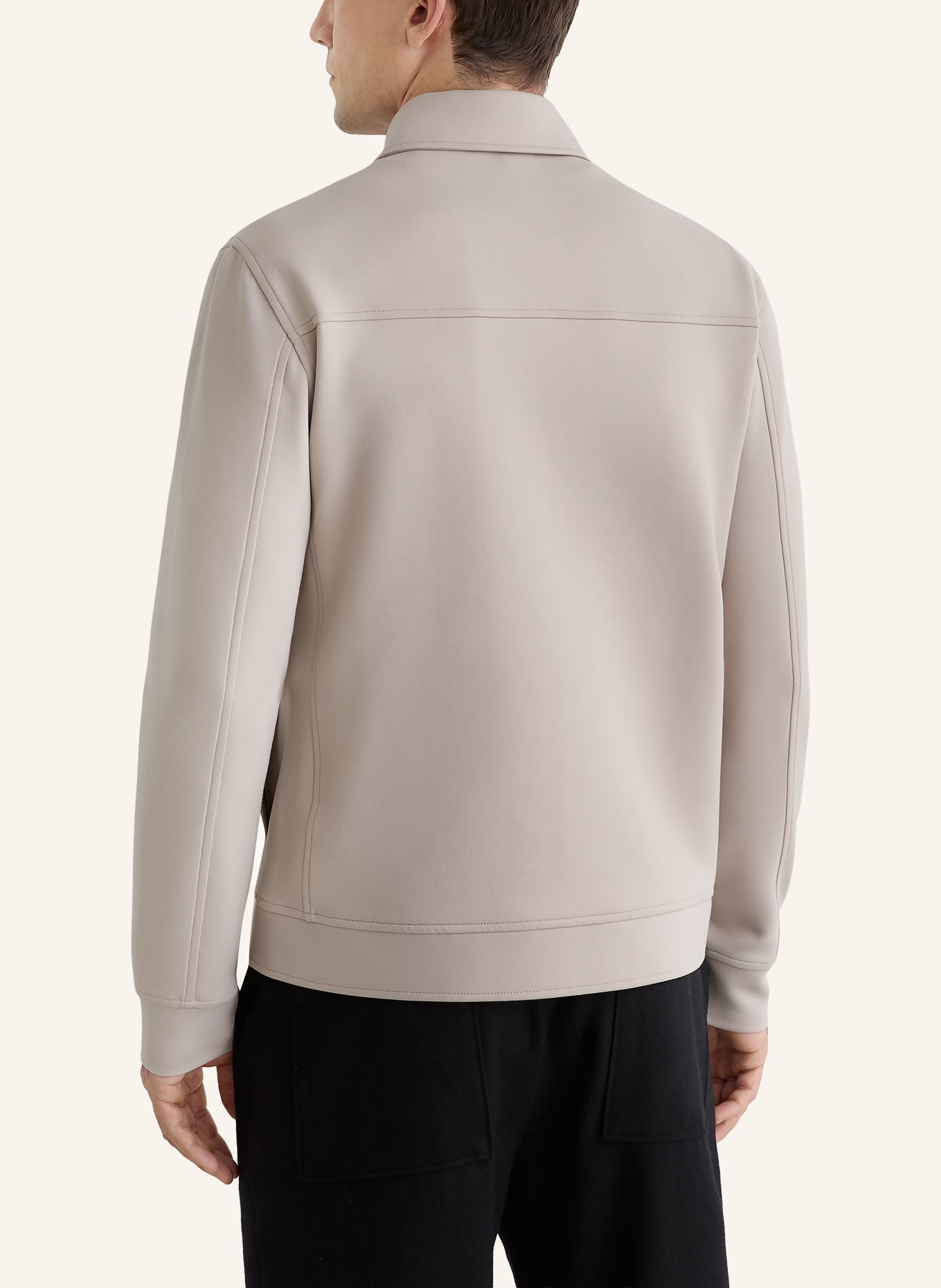 REISS MEDINA overshirt: LIGHT GRAY