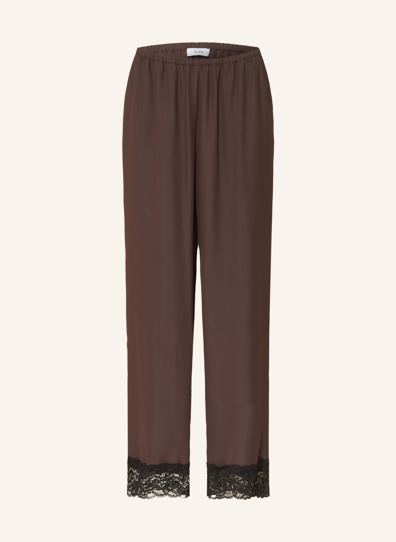 Stylein Hose MONTERONI mit Spitze: DUNKELBRAUN