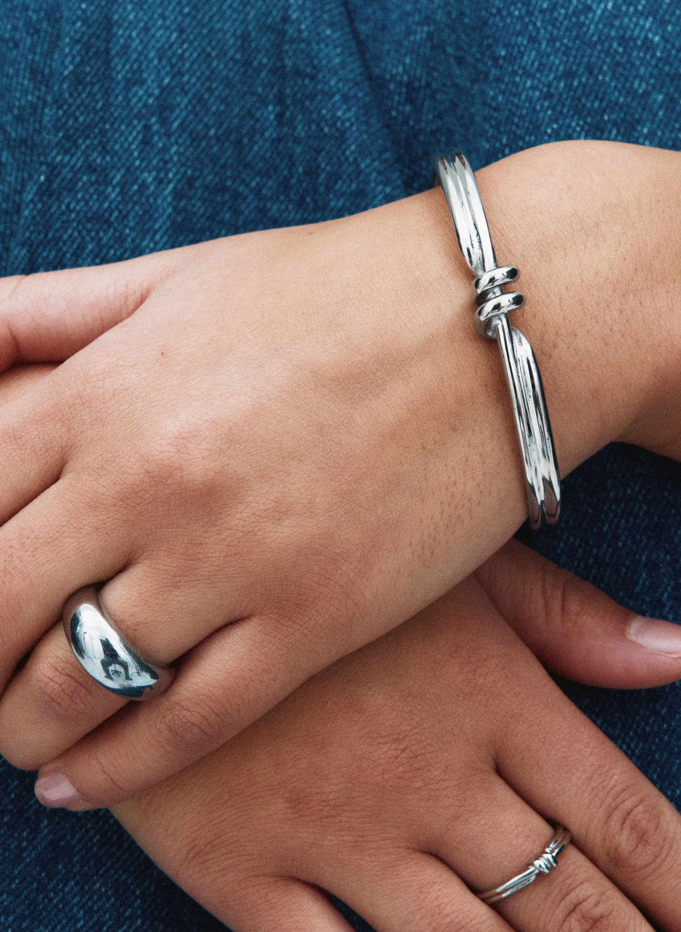 EDBLAD Armreif SWIVEL: SILBER