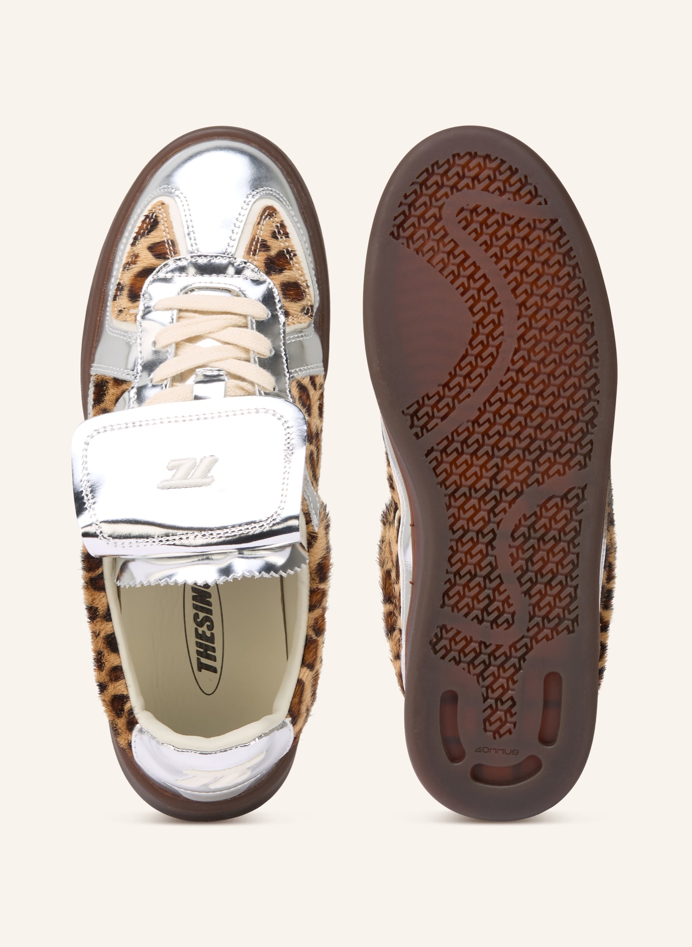 THESING BIG BANG sneakers: SILVER / BROWN / BEIGE