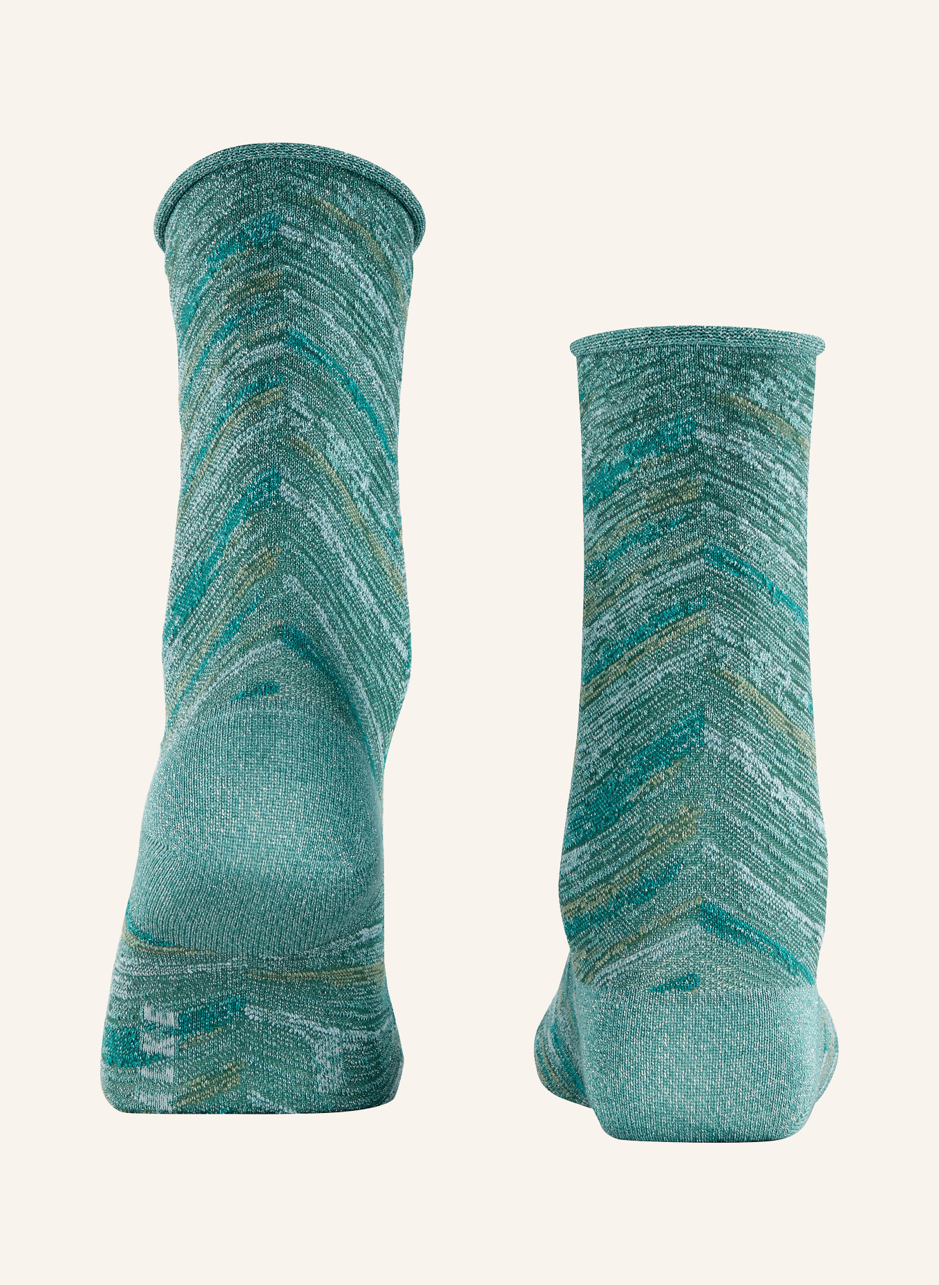 FALKE Ponožky SHINY s třpytivou přízí: 7475 fjord