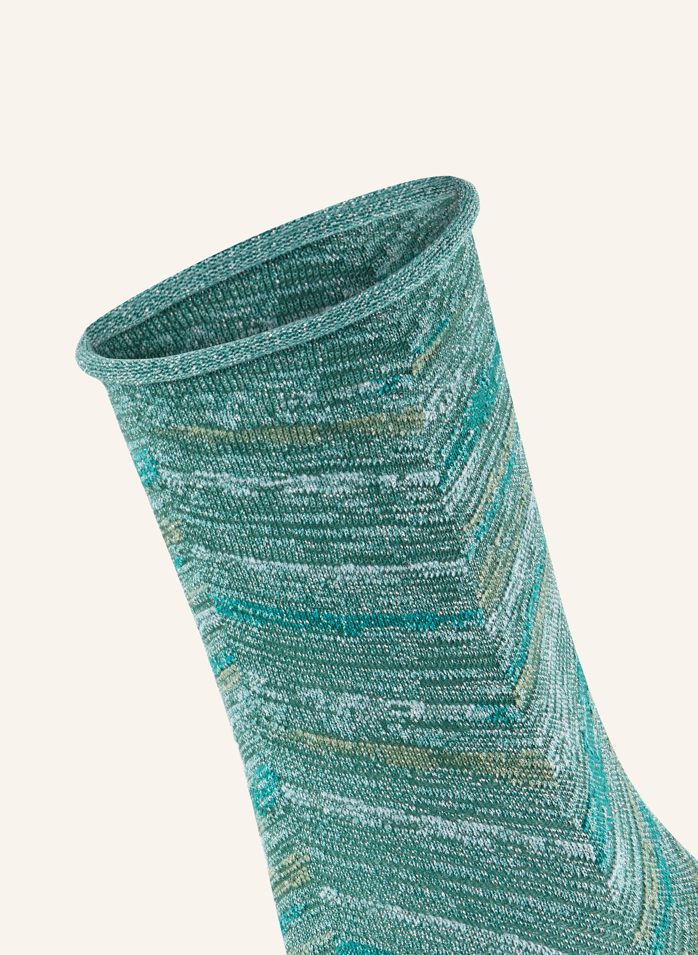 FALKE Ponožky SHINY s třpytivou přízí: 7475 fjord