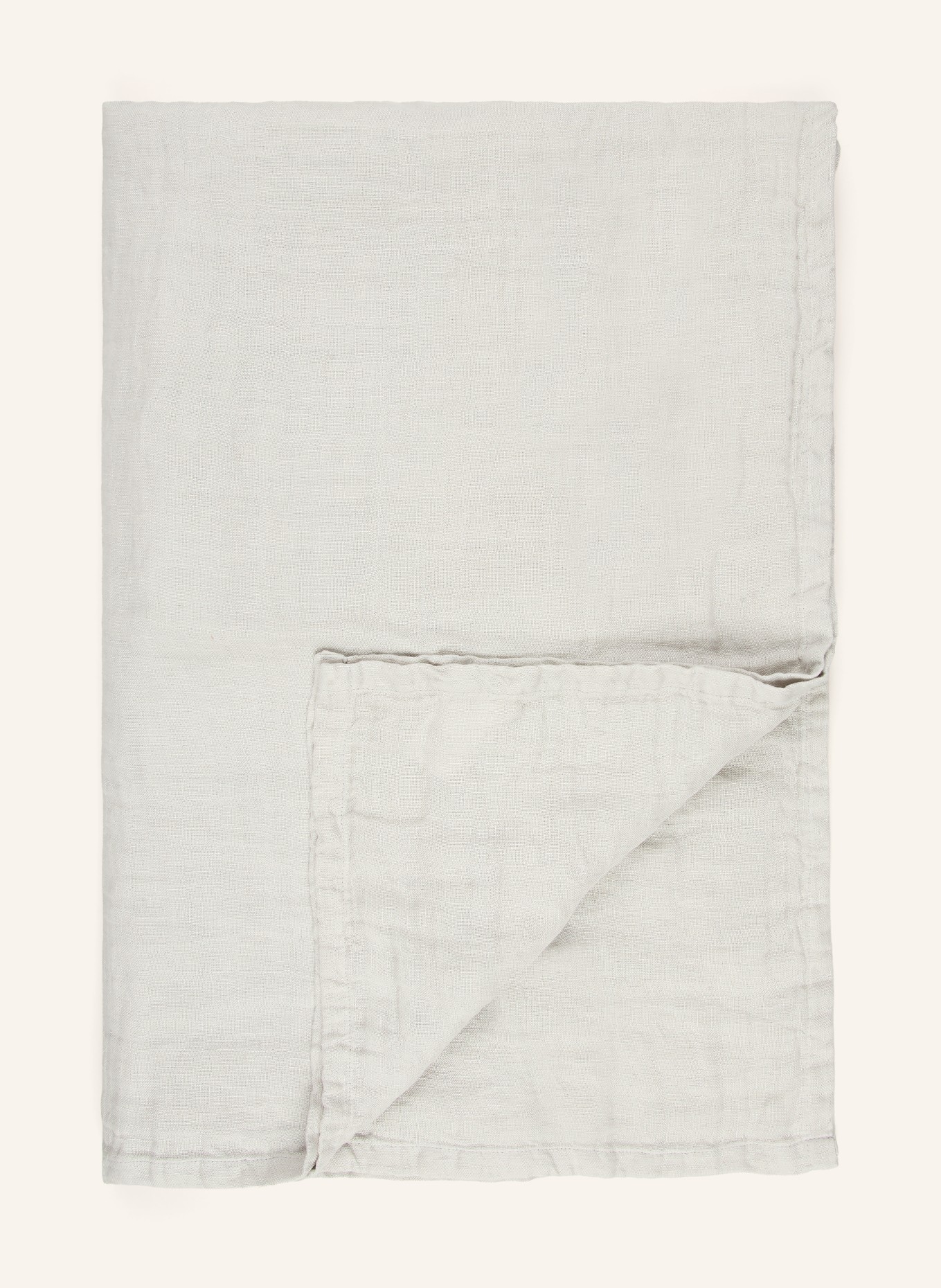 Marc O'Polo Plaid en lin LINKA: GRIS CLAIR