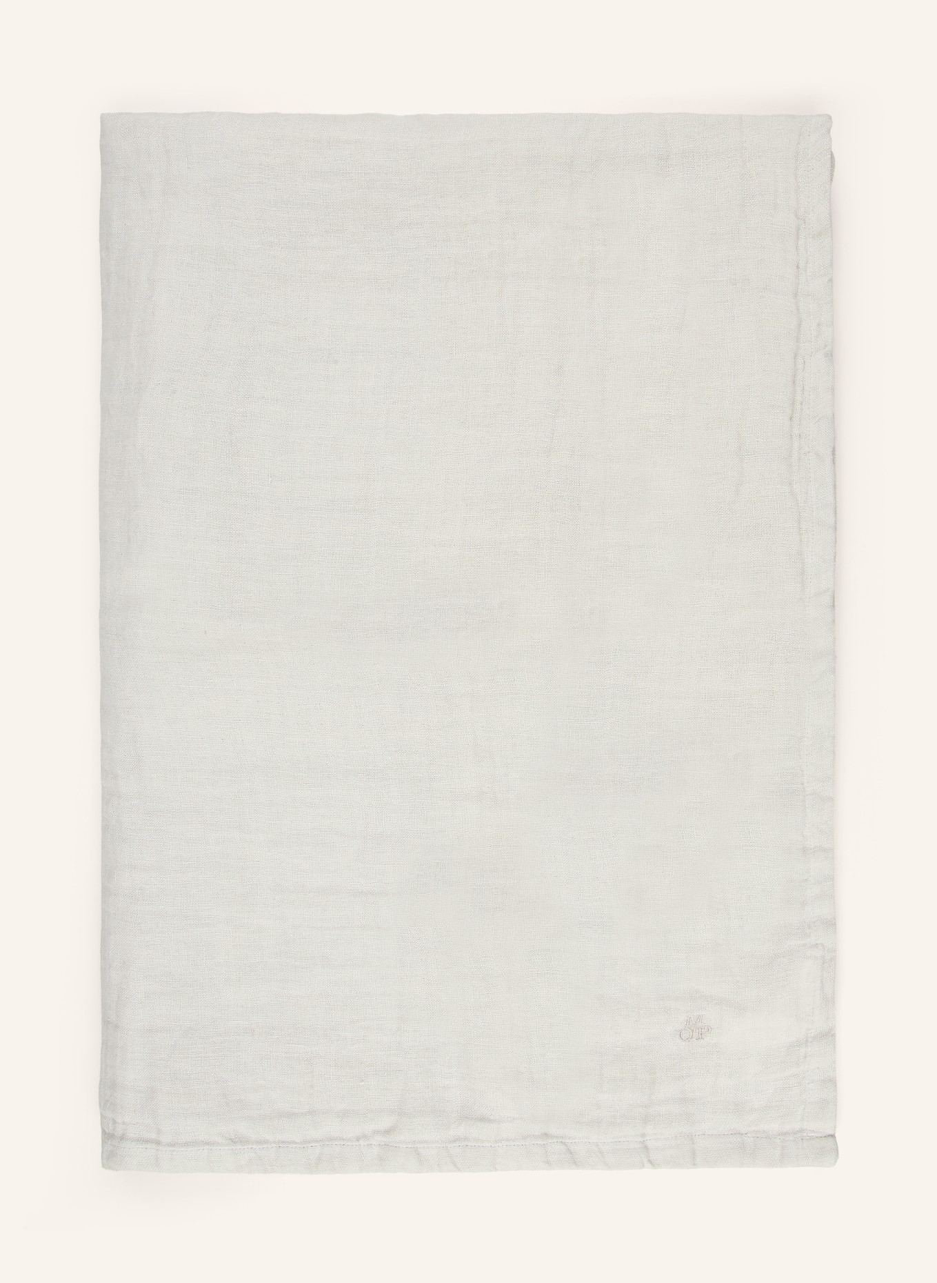 Marc O'Polo Plaid en lin LINKA: GRIS CLAIR