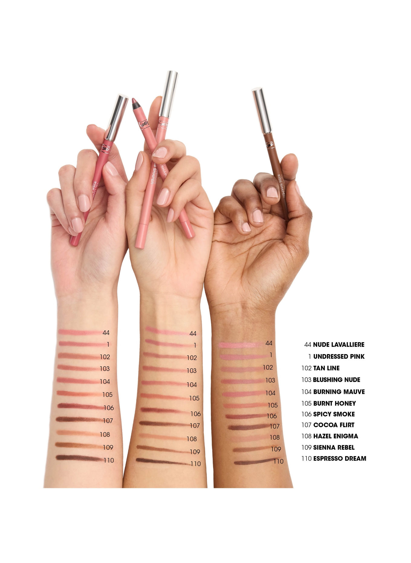 YVES SAINT LAURENT BEAUTÉ LOVENUDE KISS SHAPER: 110 ESPRESSO DREAM