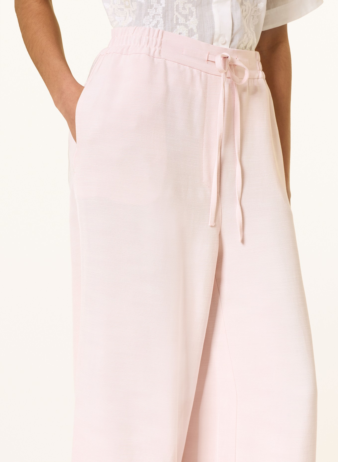 CLAUDIE PIERLOT Marlenehose im Jogging-Stil: HELLROSA