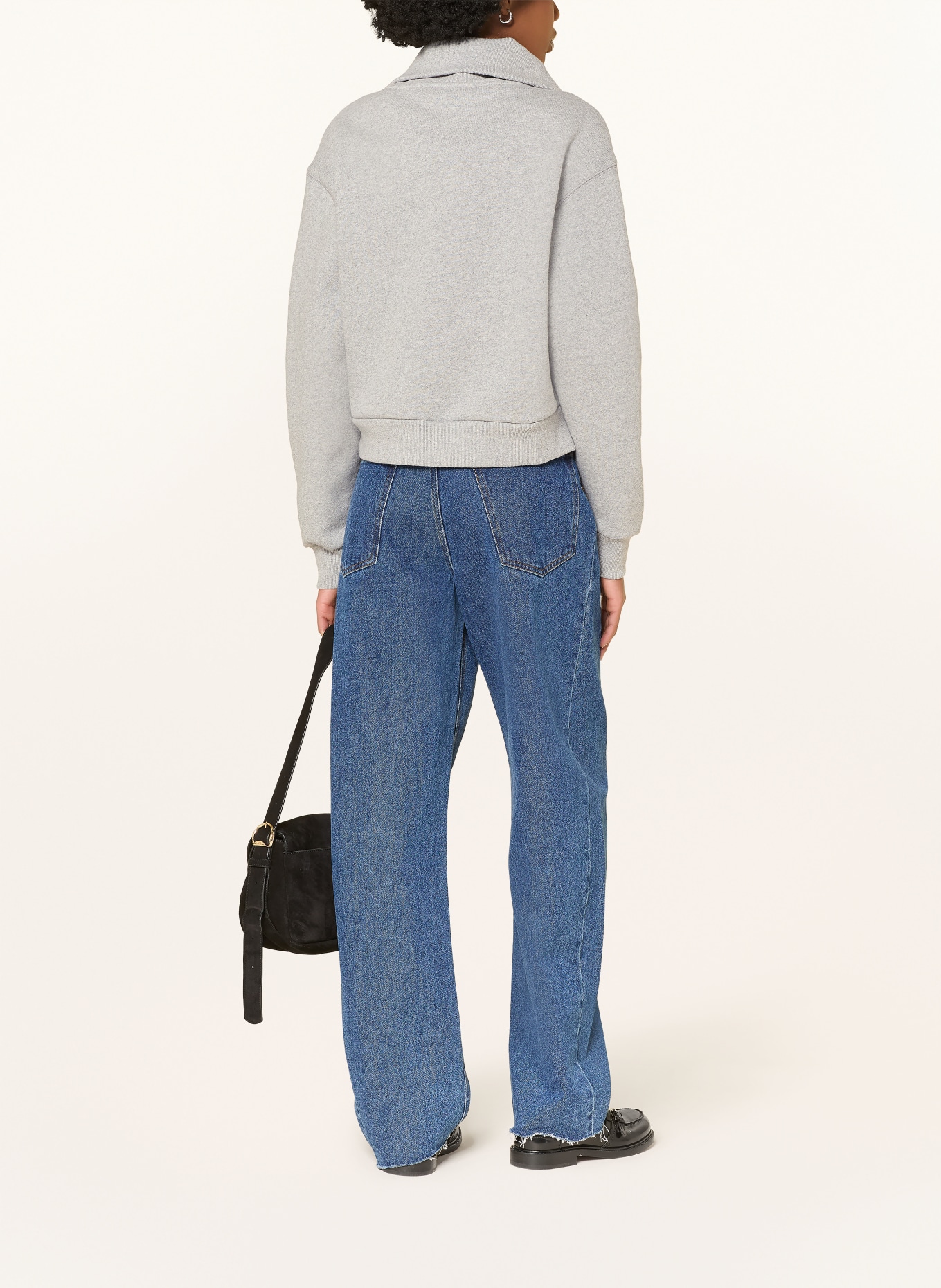 SANDRO Troyer mit Schmucksteinen: GRAU