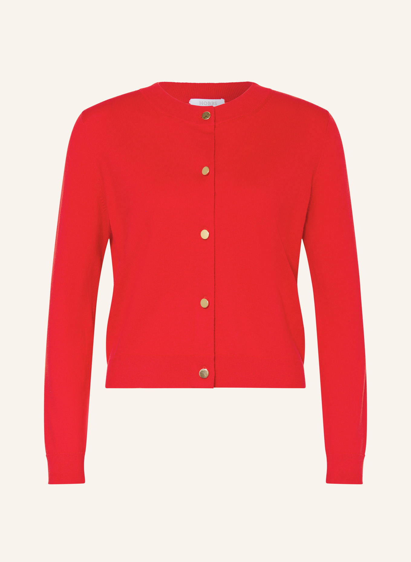 HOBBS PRIYA cardigan with merino wool: RED