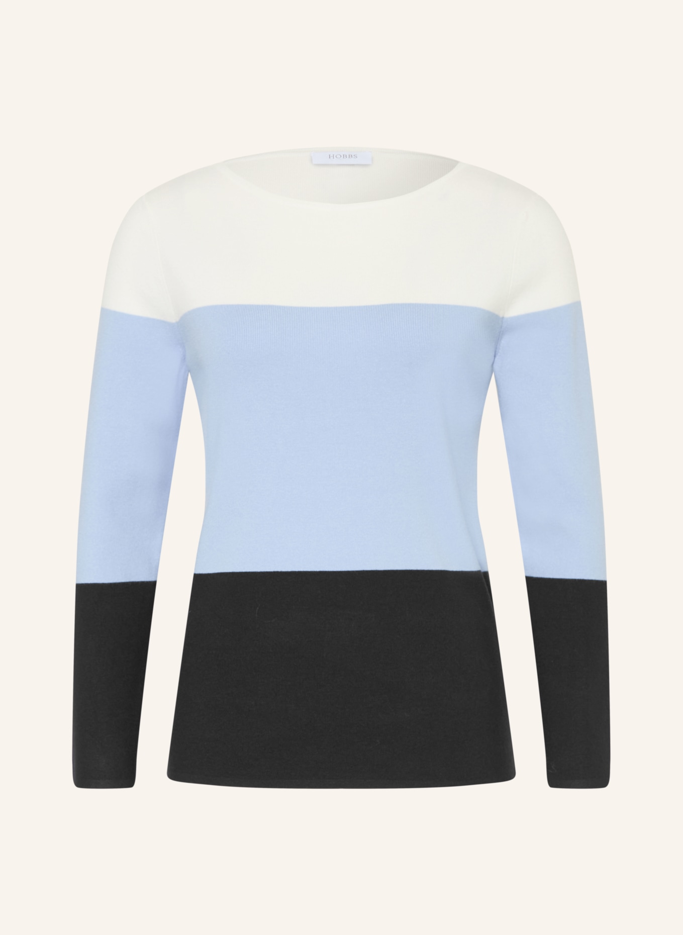 HOBBS Svetr ALICE: SVĚTLE FIALOVÁ / TMAVĚ MODRÁ / BÍLÁ