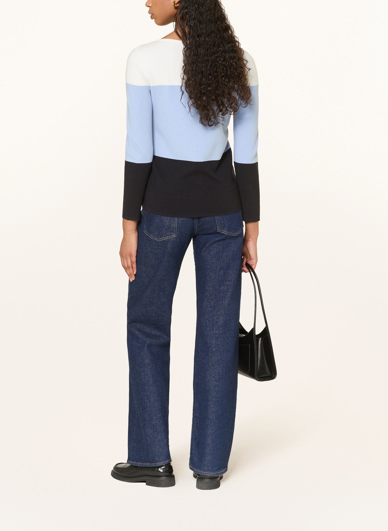 HOBBS Svetr ALICE: SVĚTLE FIALOVÁ / TMAVĚ MODRÁ / BÍLÁ