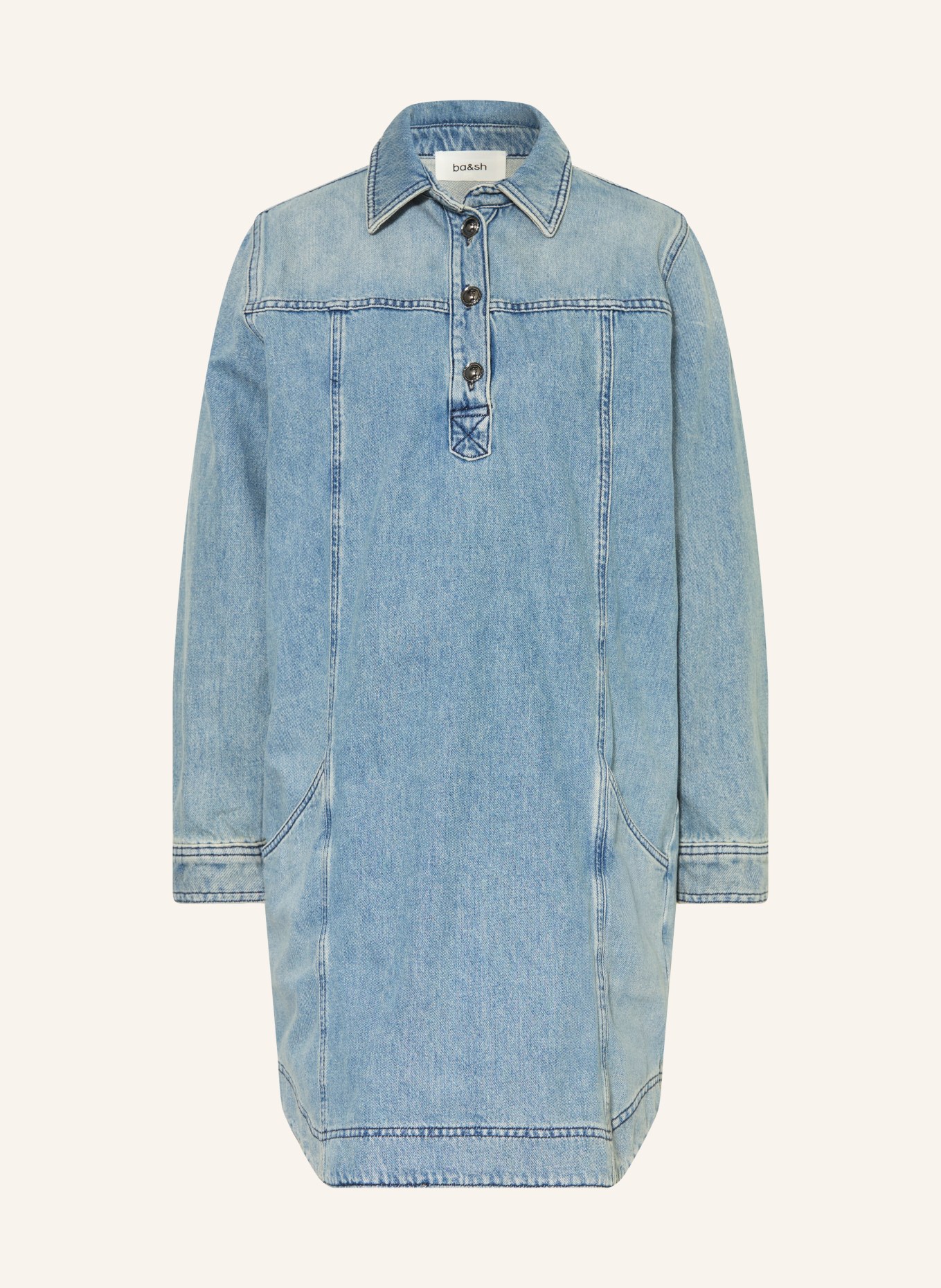 ba&sh Džínové šaty TONA: MODRÁ