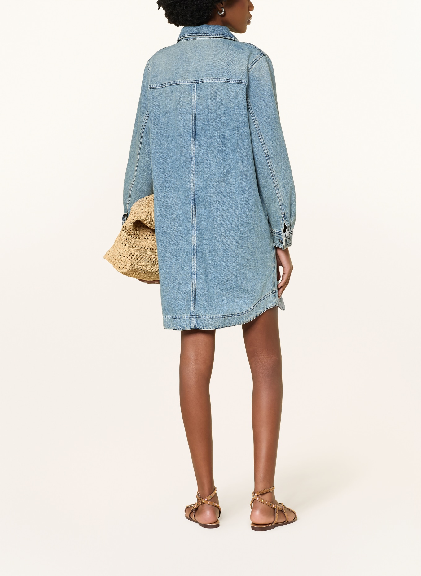 ba&sh Džínové šaty TONA: MODRÁ