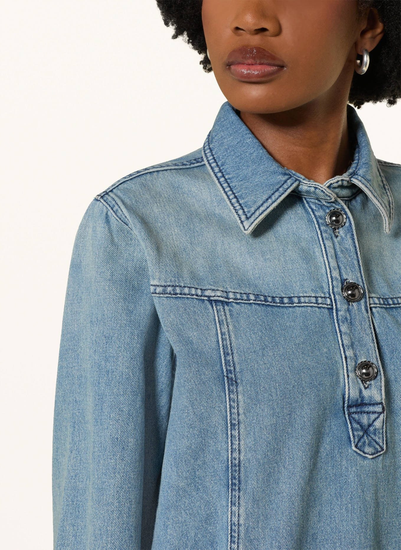 ba&sh Džínové šaty TONA: MODRÁ