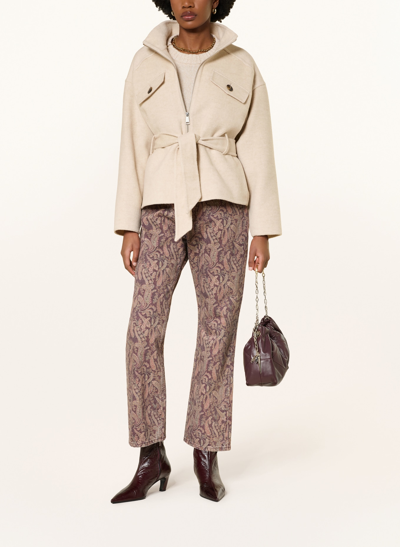 ba&sh Bunda LERICA: BÉŽOVÁ