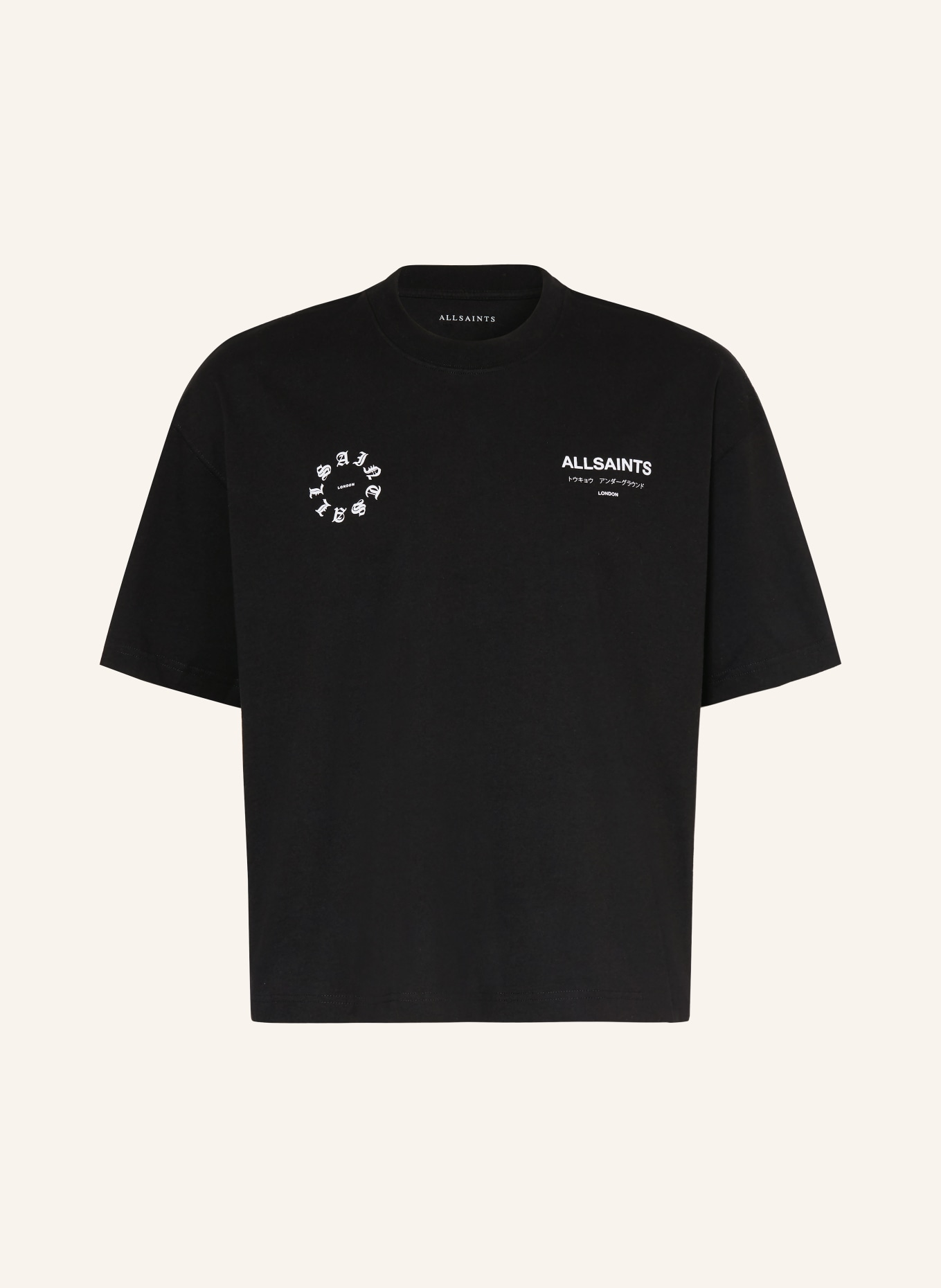 ALLSAINTS Tričko KINDRED: ČERNÁ