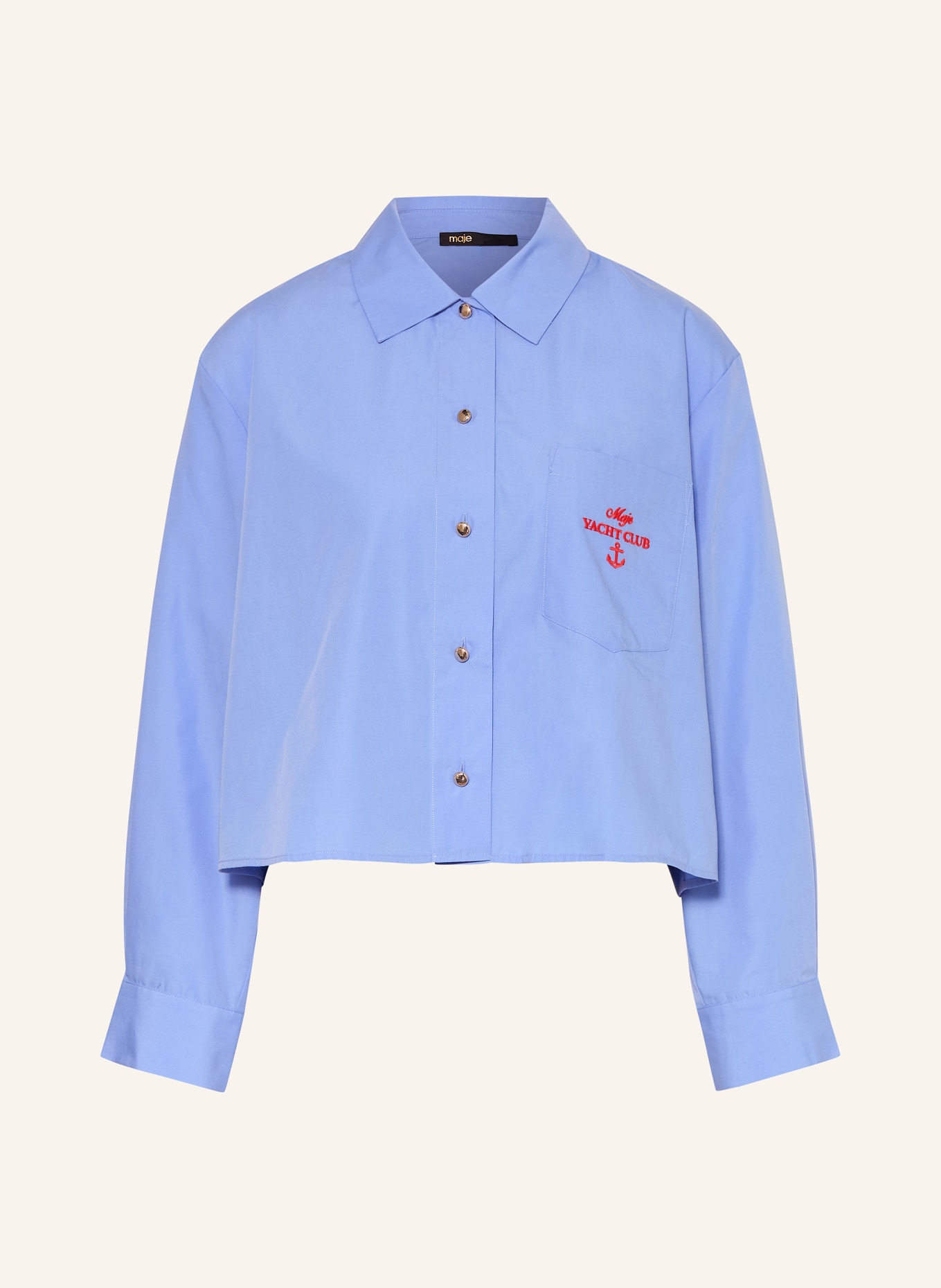 maje Hemdbluse: HELLBLAU