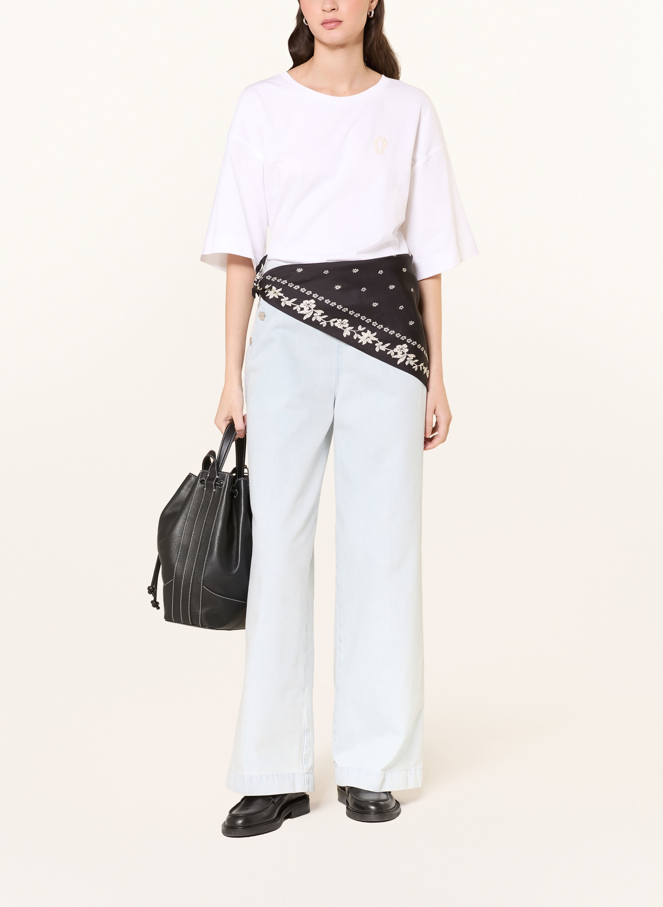 CLAUDIE PIERLOT koszulka: ECRU