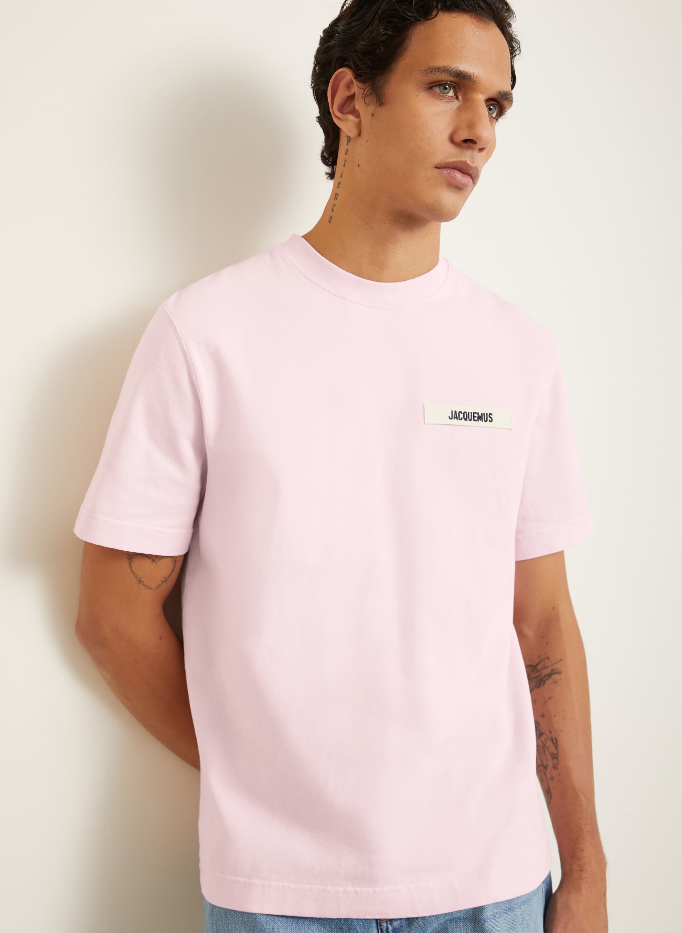 JACQUEMUS T-Shirt LE TSHIRT GROS GRAIN: ROSA