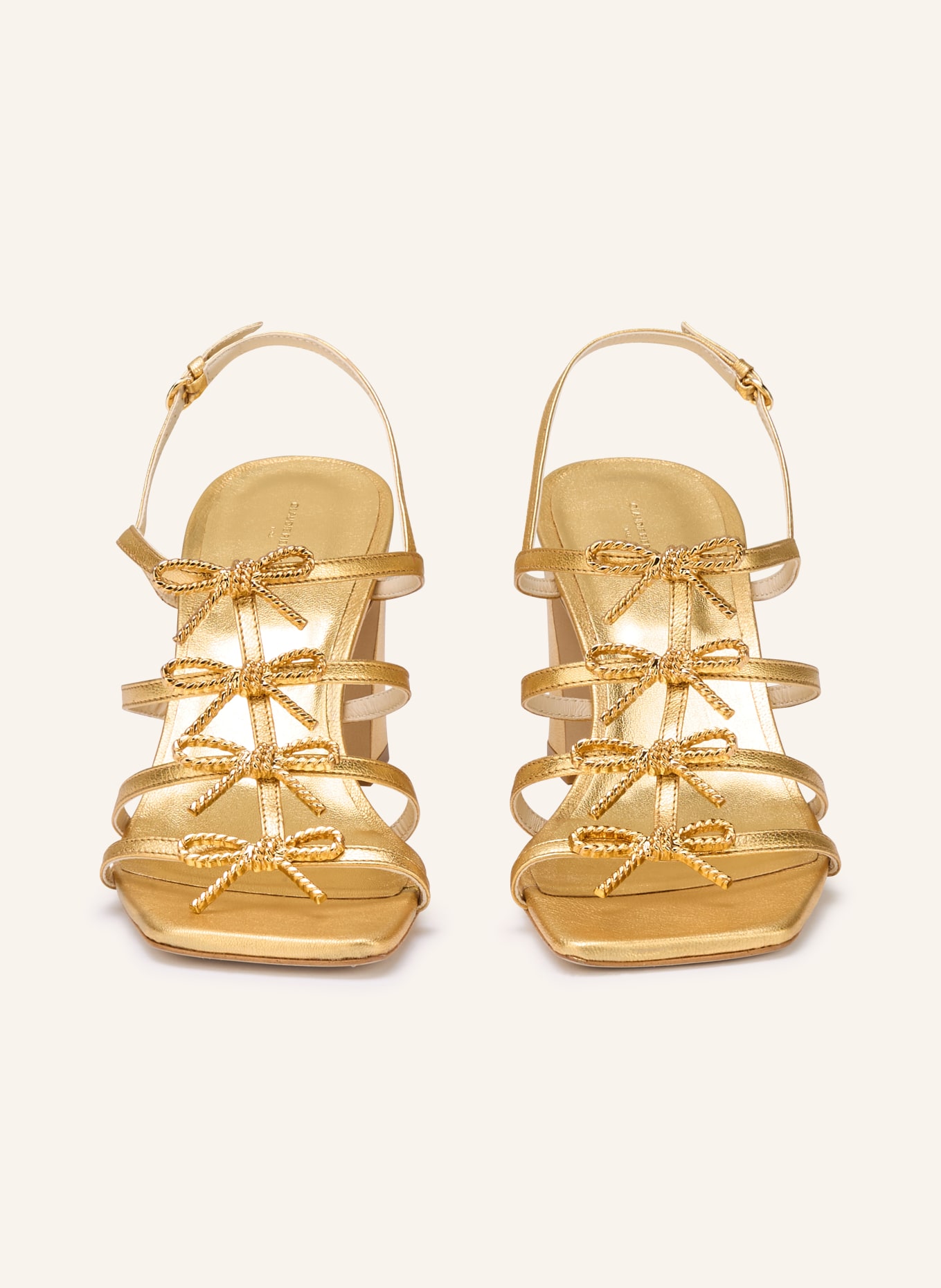 CLAUDIE PIERLOT sandały: ZŁOTY