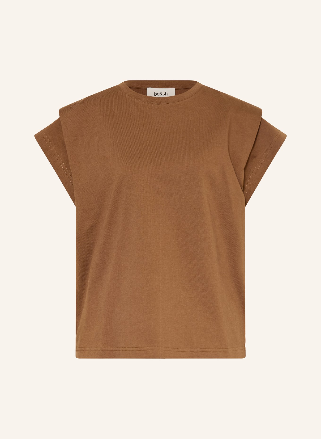 ba&sh Tričko PIO: HNĚDÁ