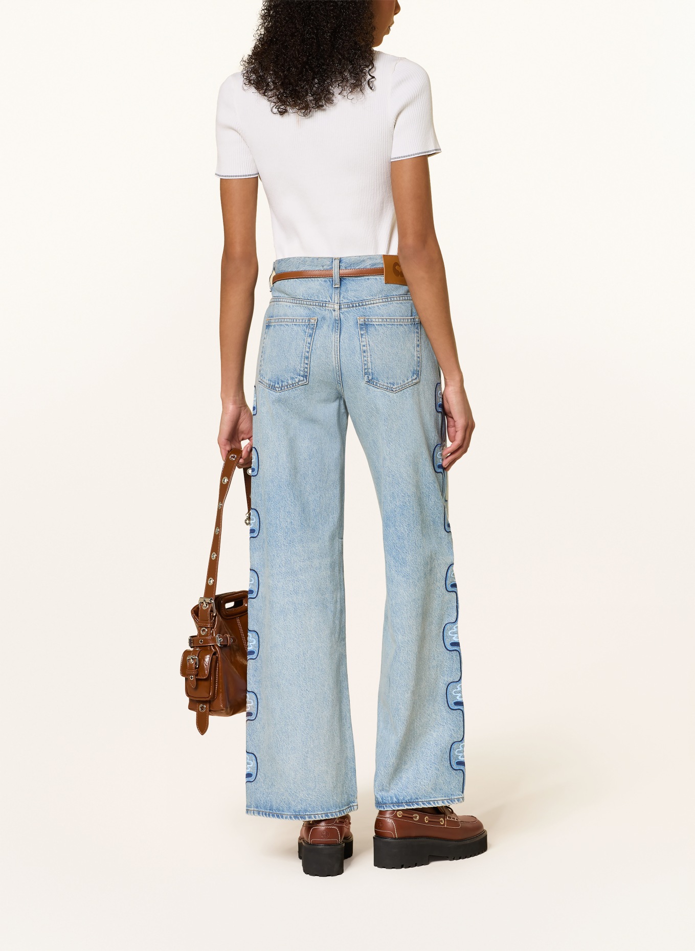 maje Dzianinowa koszulka polo: ECRU