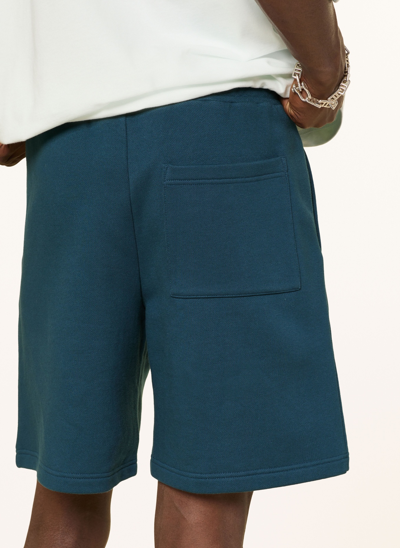 FLÂNEUR Short de survêtement SOUNDS GOOD: BLEU / BLEU GRIS