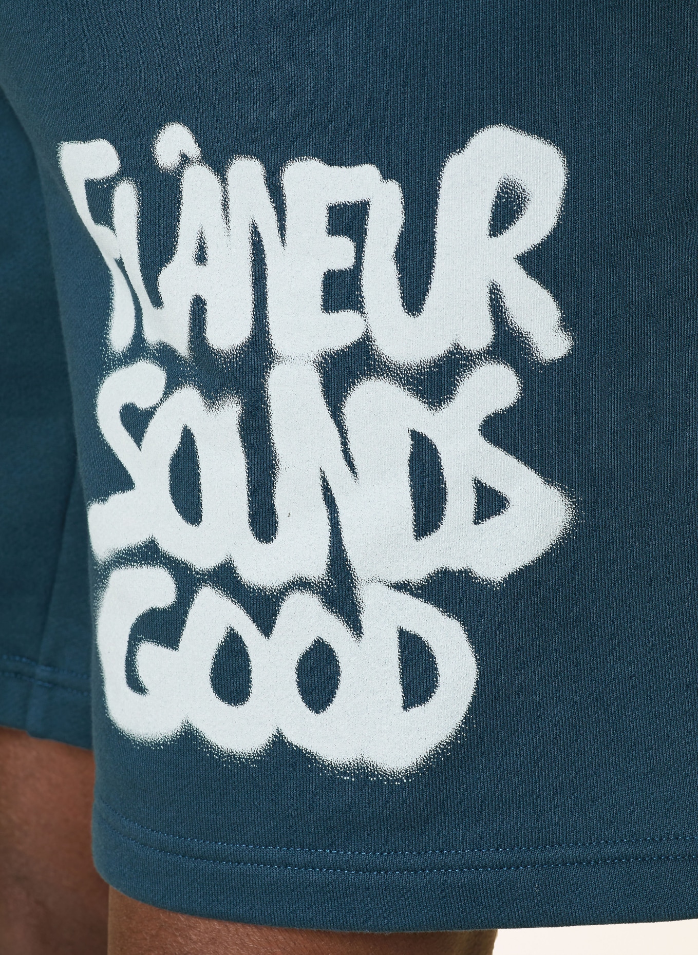 FLÂNEUR Short de survêtement SOUNDS GOOD: BLEU / BLEU GRIS