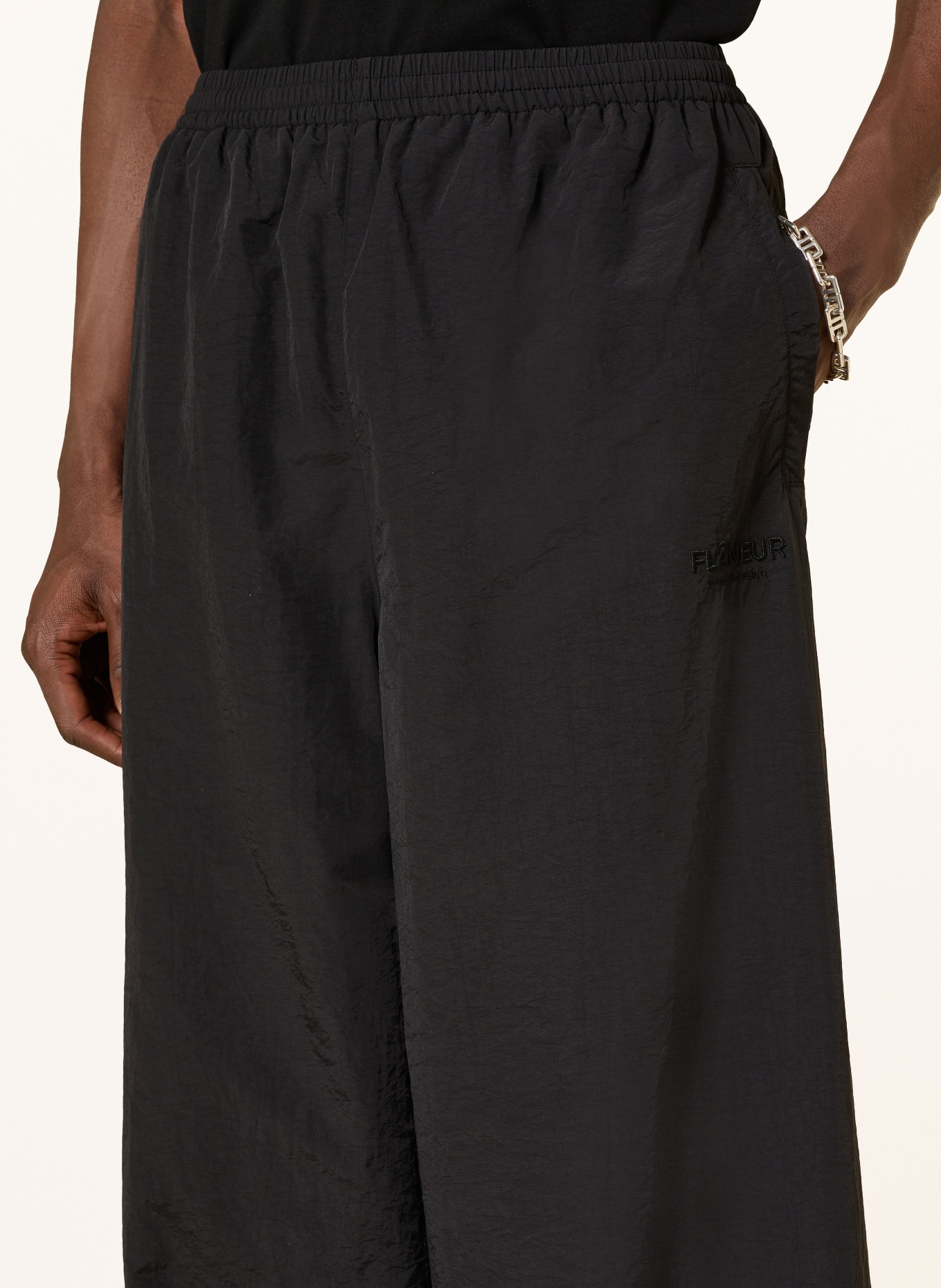 FLÂNEUR Pantalon SOUND &amp; DESIGN style jogging: NOIR