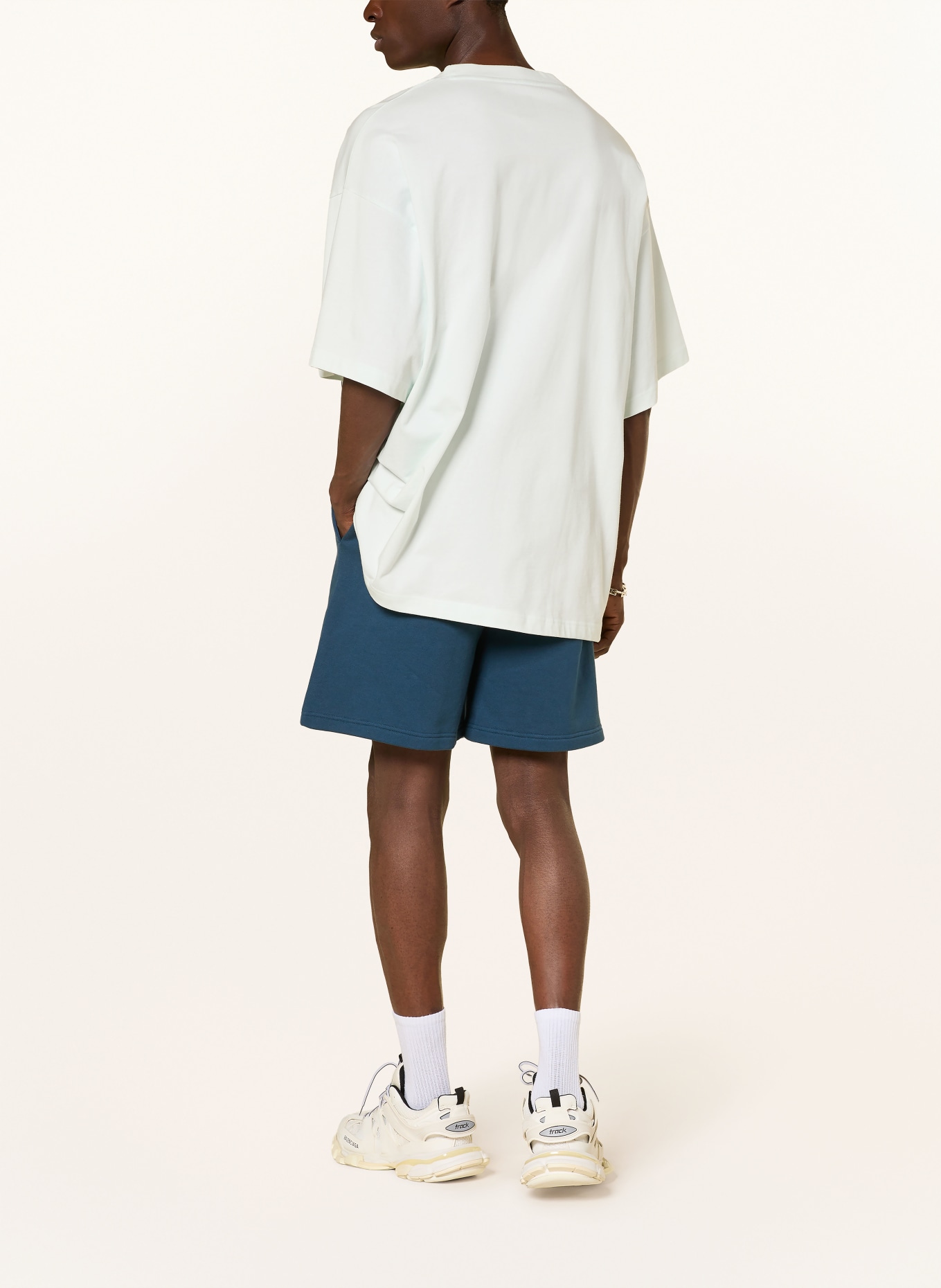 FLÂNEUR Oversized-Shirt SOUNDS GOOD: HELLBLAU / DUNKELBLAU