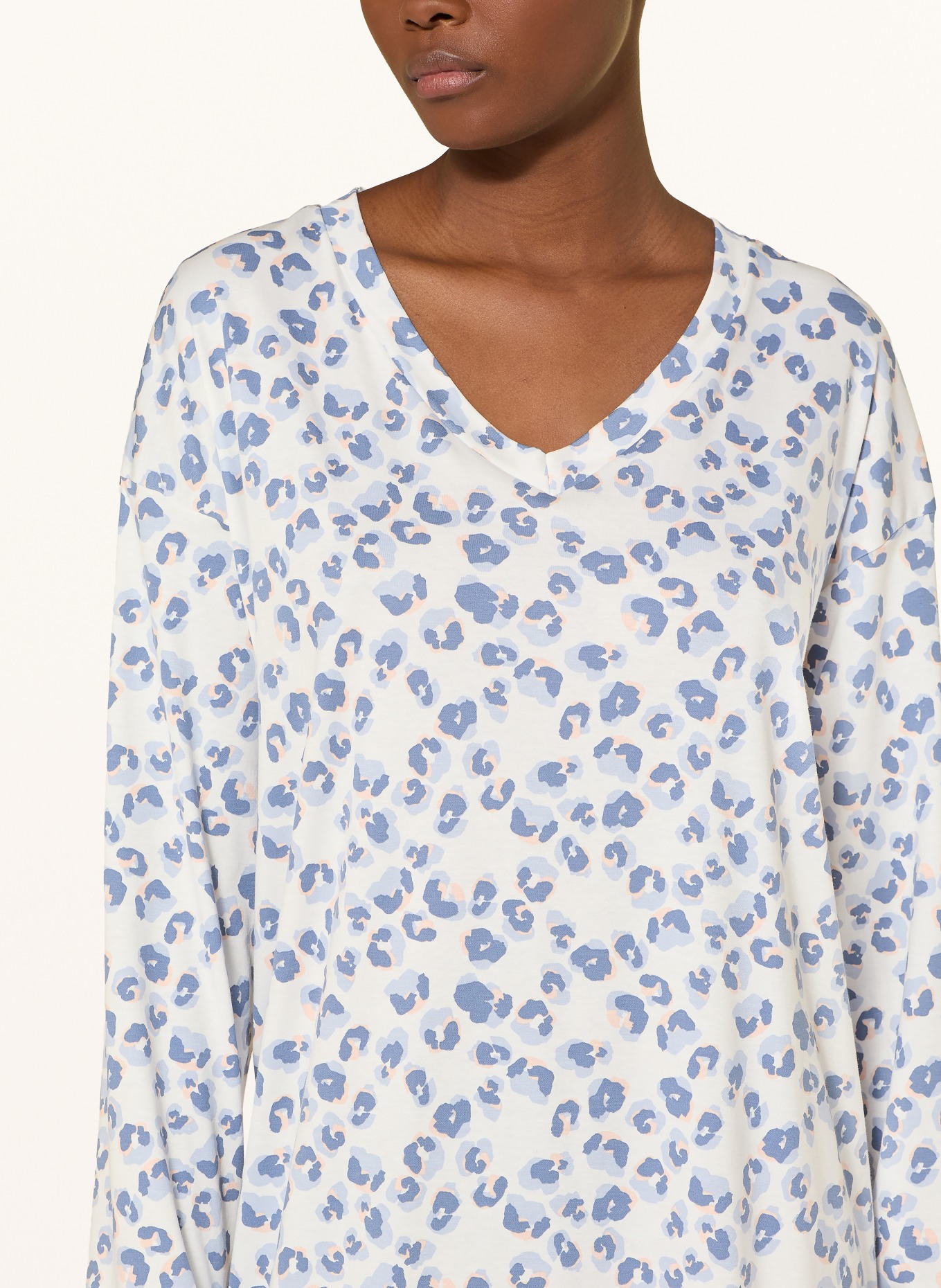 mey Nachthemd: BLAU / WEISS