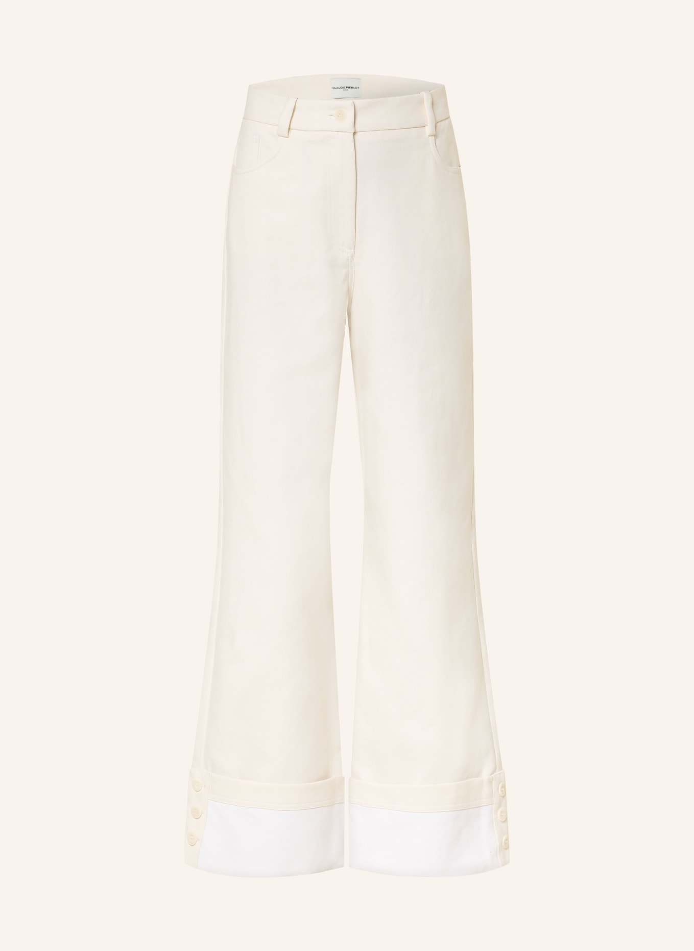 CLAUDIE PIERLOT Wide Leg Jeans: A006 VANILLA