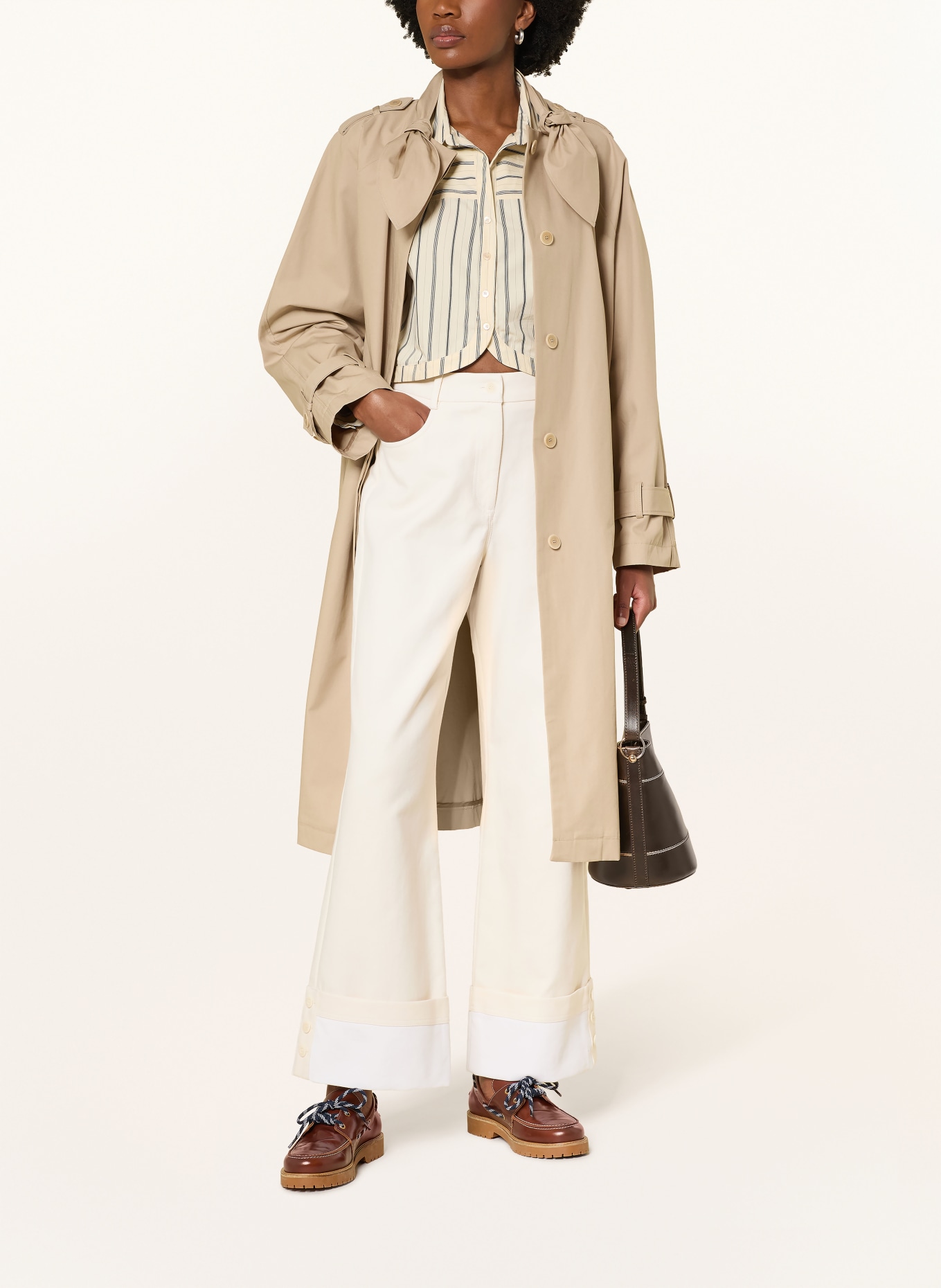 CLAUDIE PIERLOT Wide Leg Jeans: A006 VANILLA